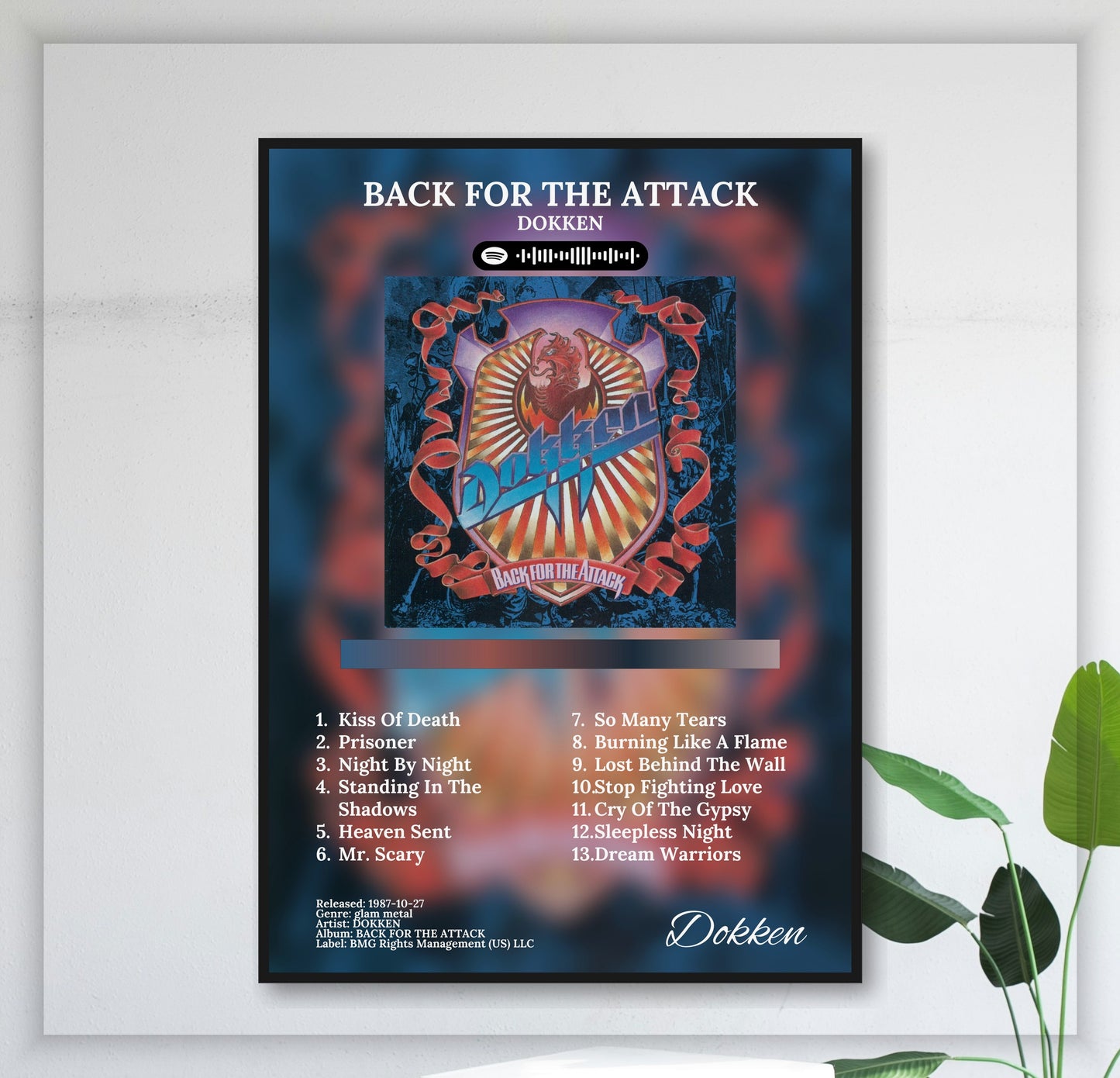 Back For The Attack - Wall Mockup