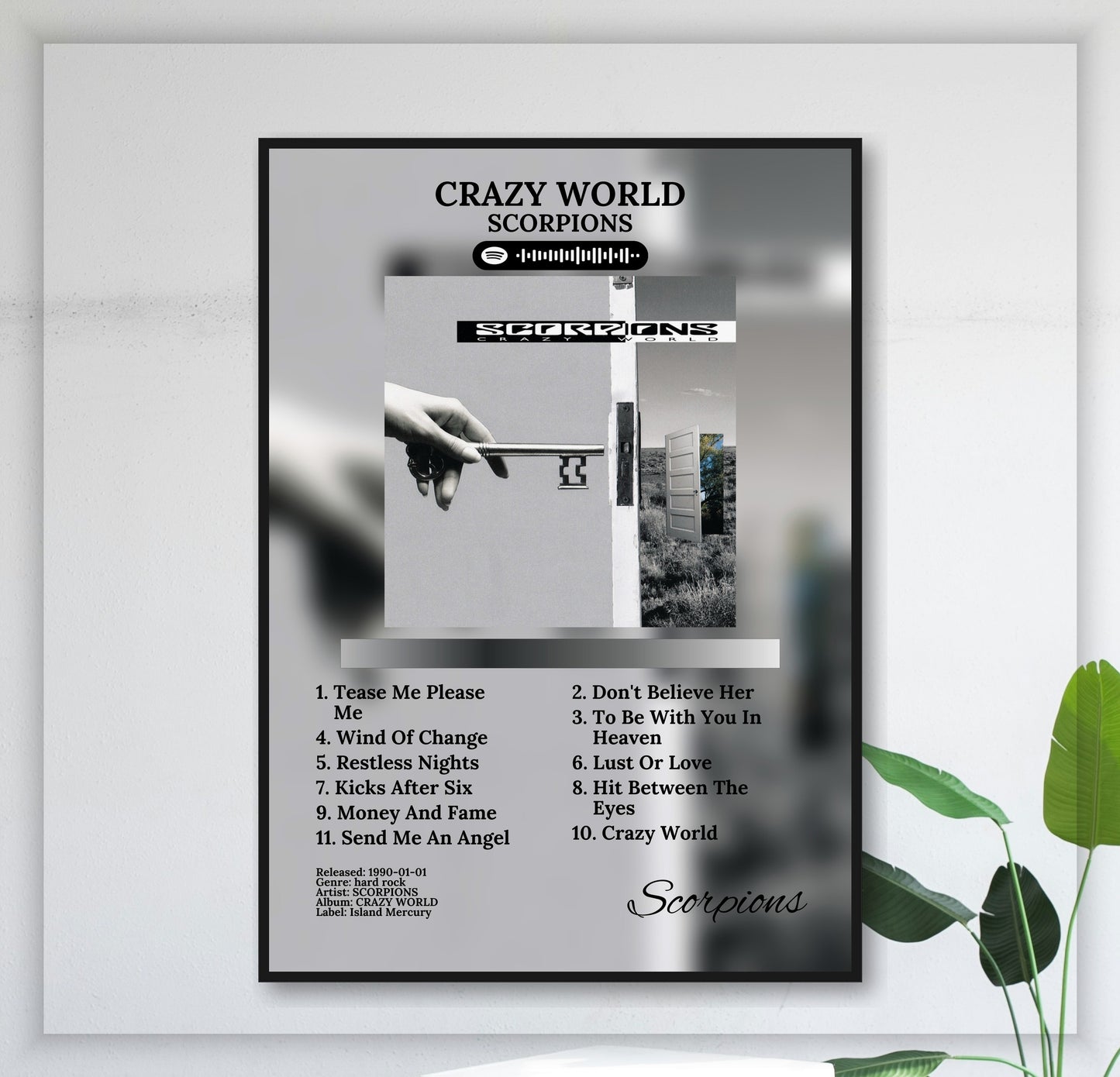 Crazy World - Wall Mockup