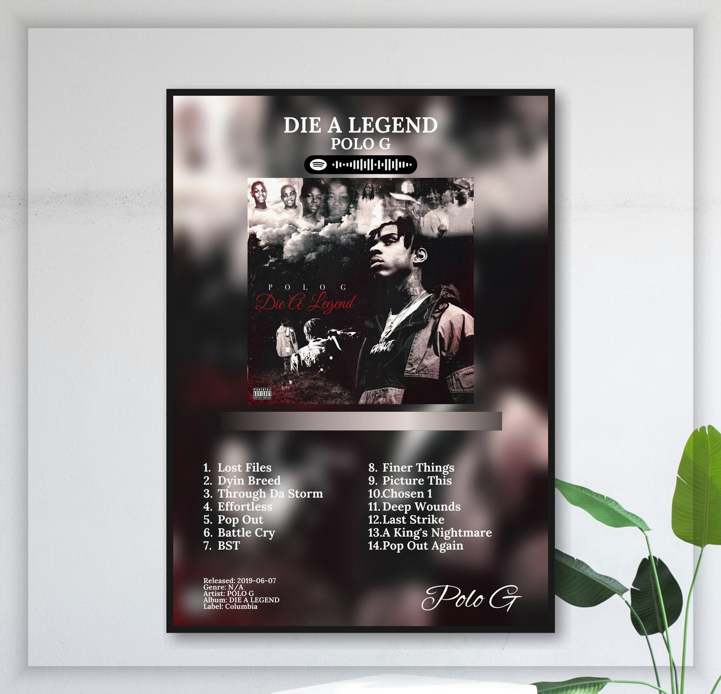 Die A Legend - Wall Mockup
