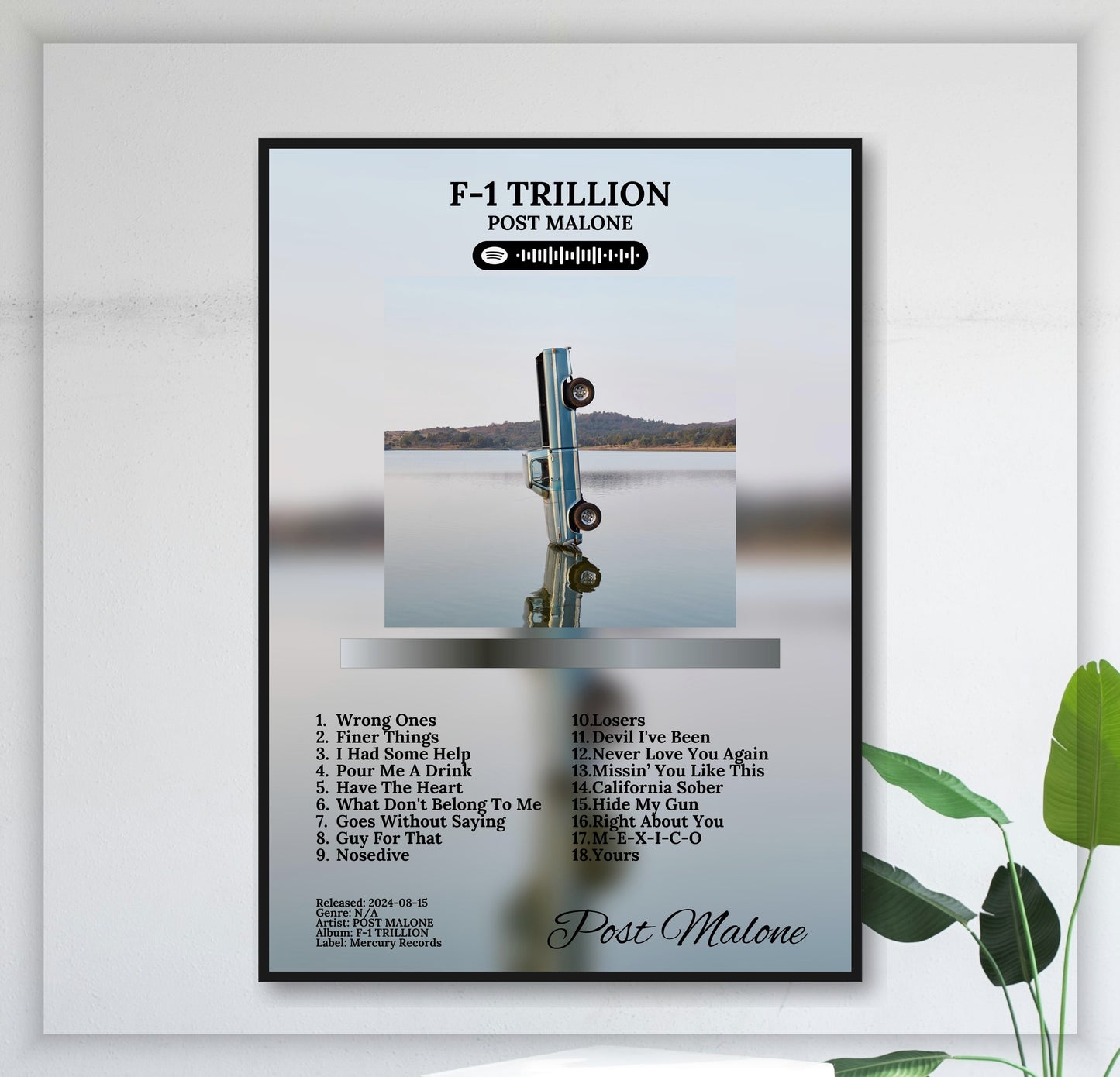 F-1 Trillion - Wall Mockup