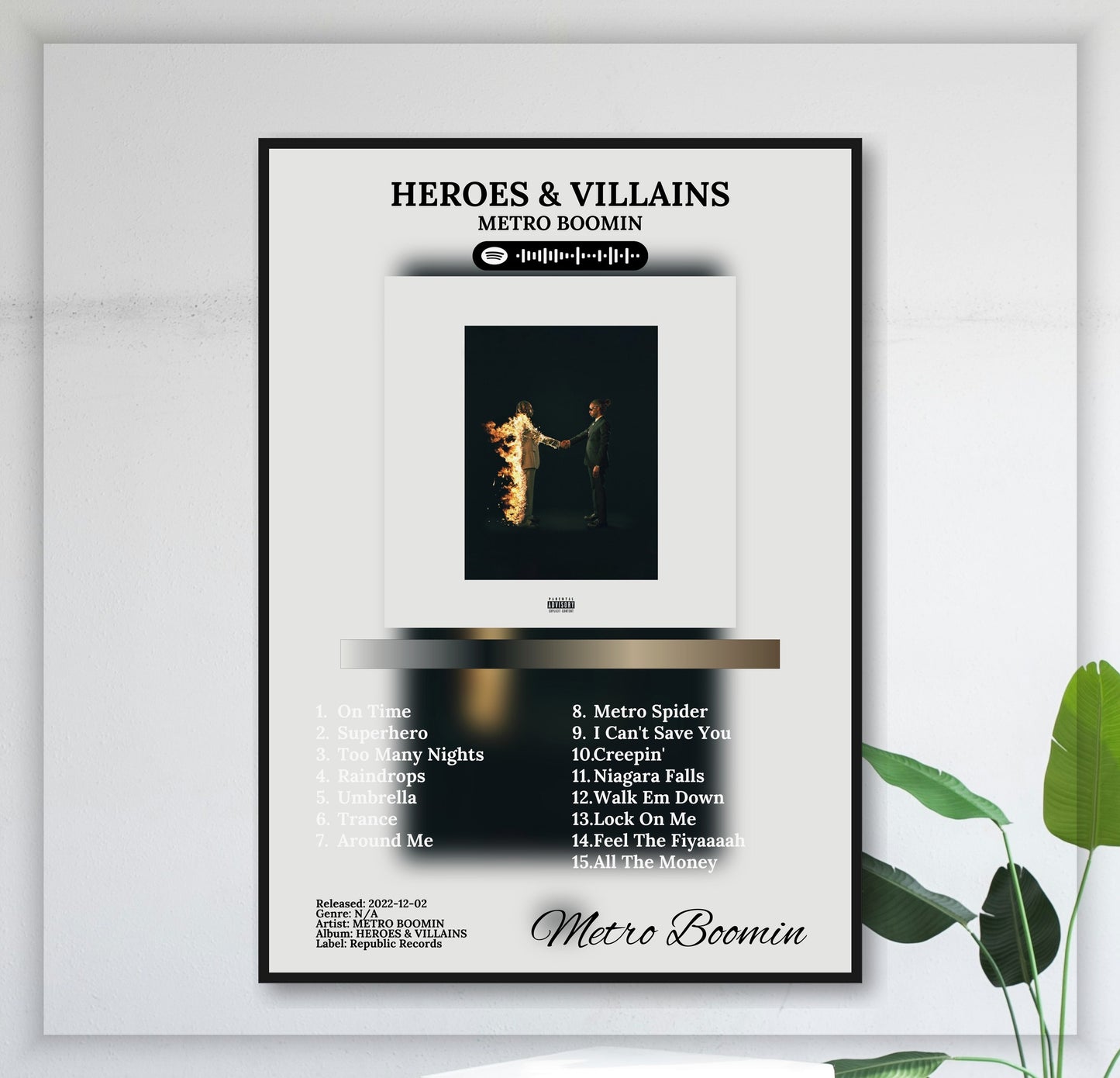 Heroes & Villains - Wall Mockup