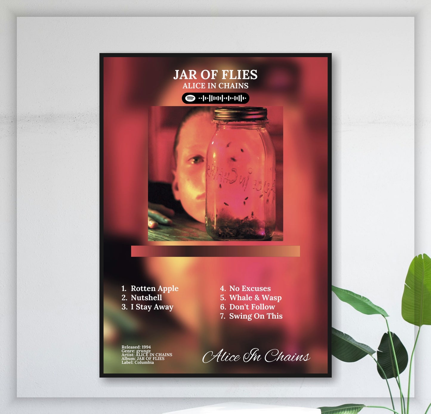 Jar Of Flies - Wall Mockup