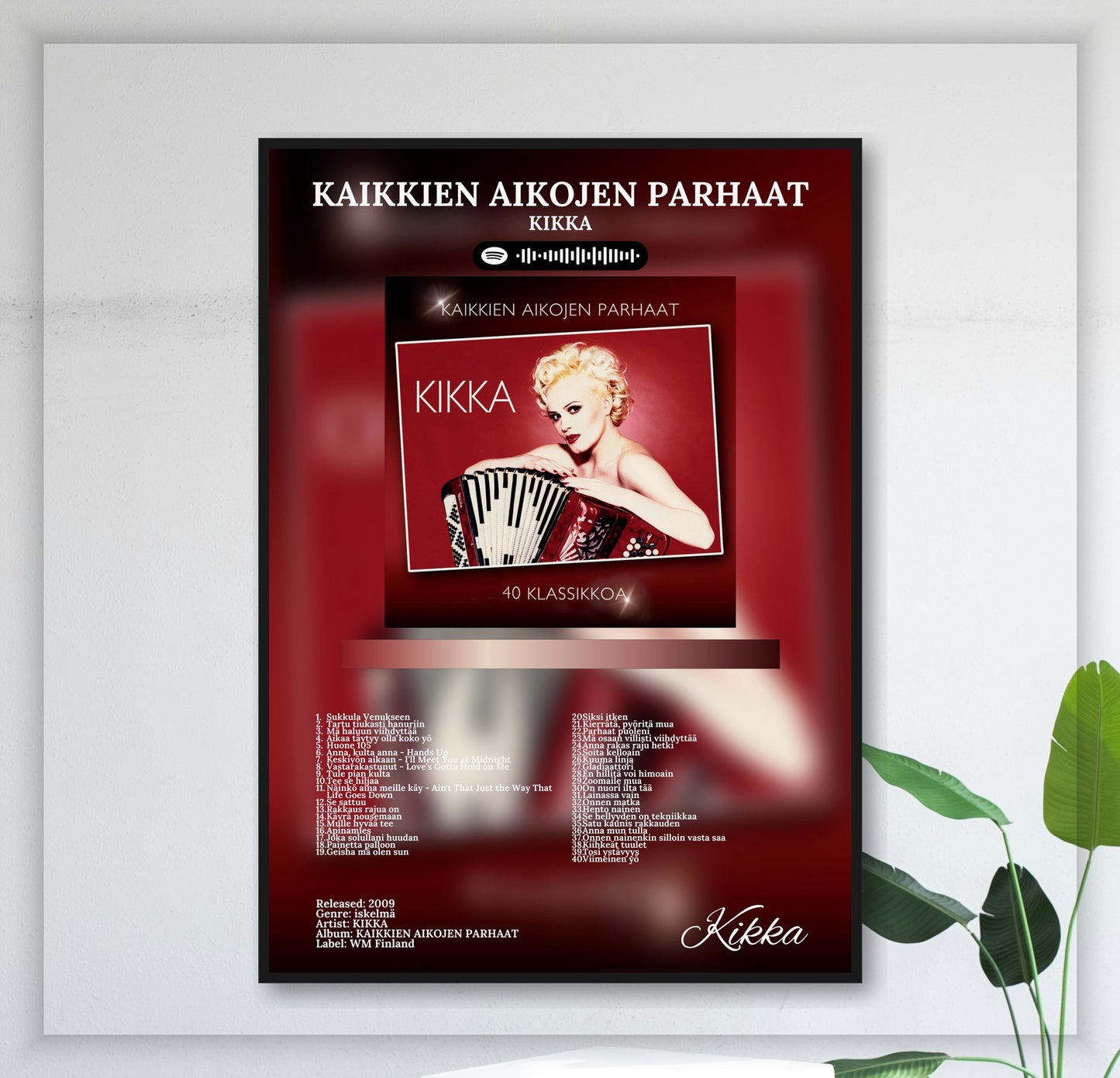 Kaikkien Aikojen Parhaat -- 40 Klassikkoa! - Wall Mockup