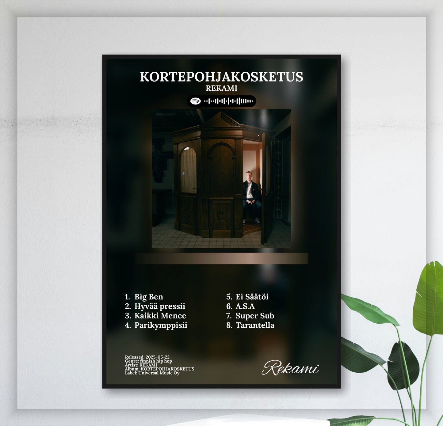 Kortepohjakosketus - Wall Mockup