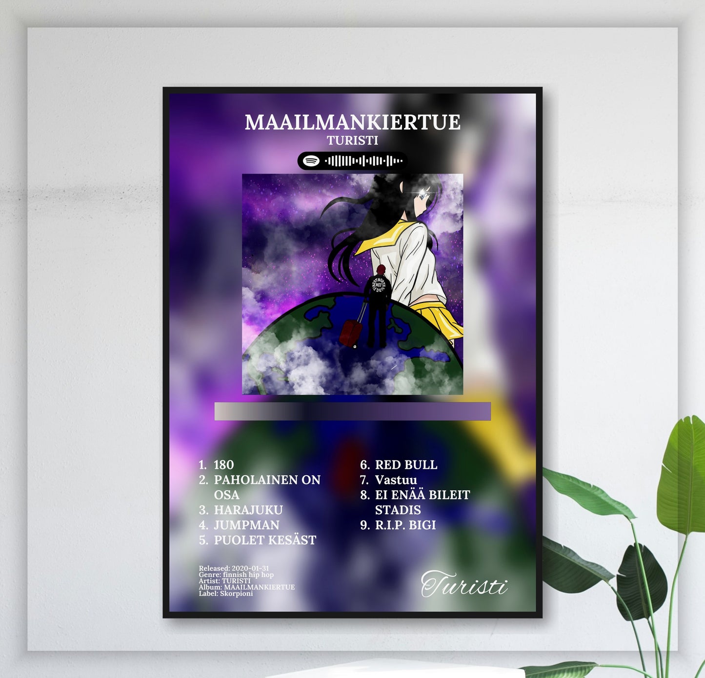 Maailmankiertue - Wall Mockup