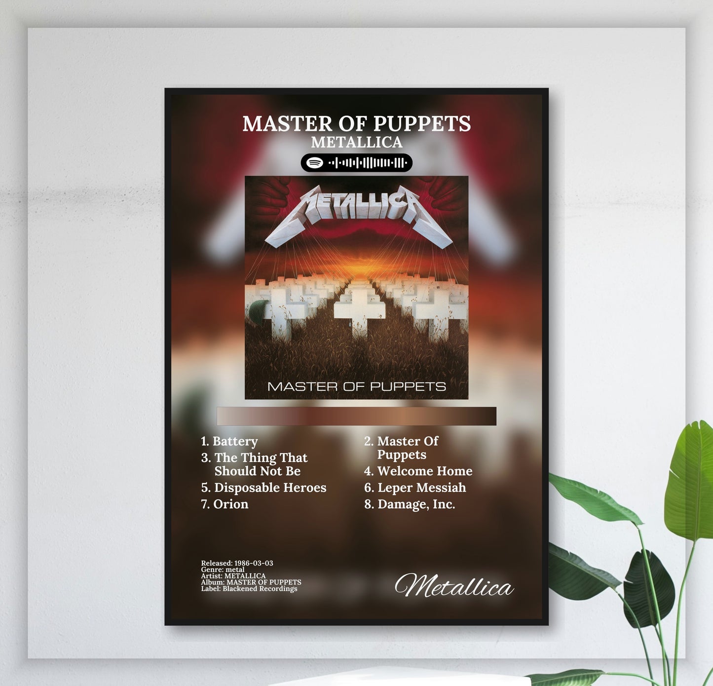 Master Of Puppets - Wall Mockup