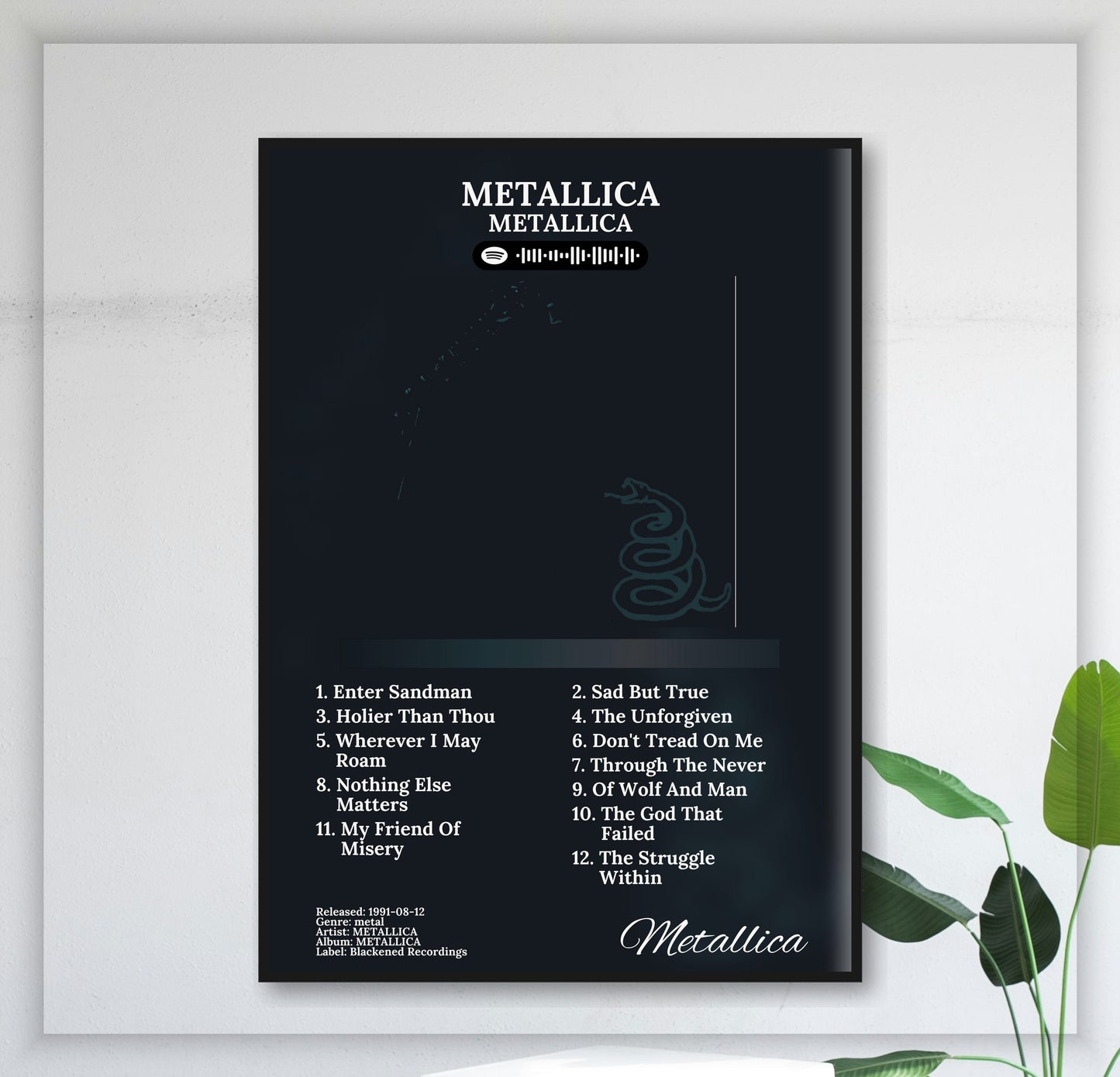 Metallica - Wall Mockup