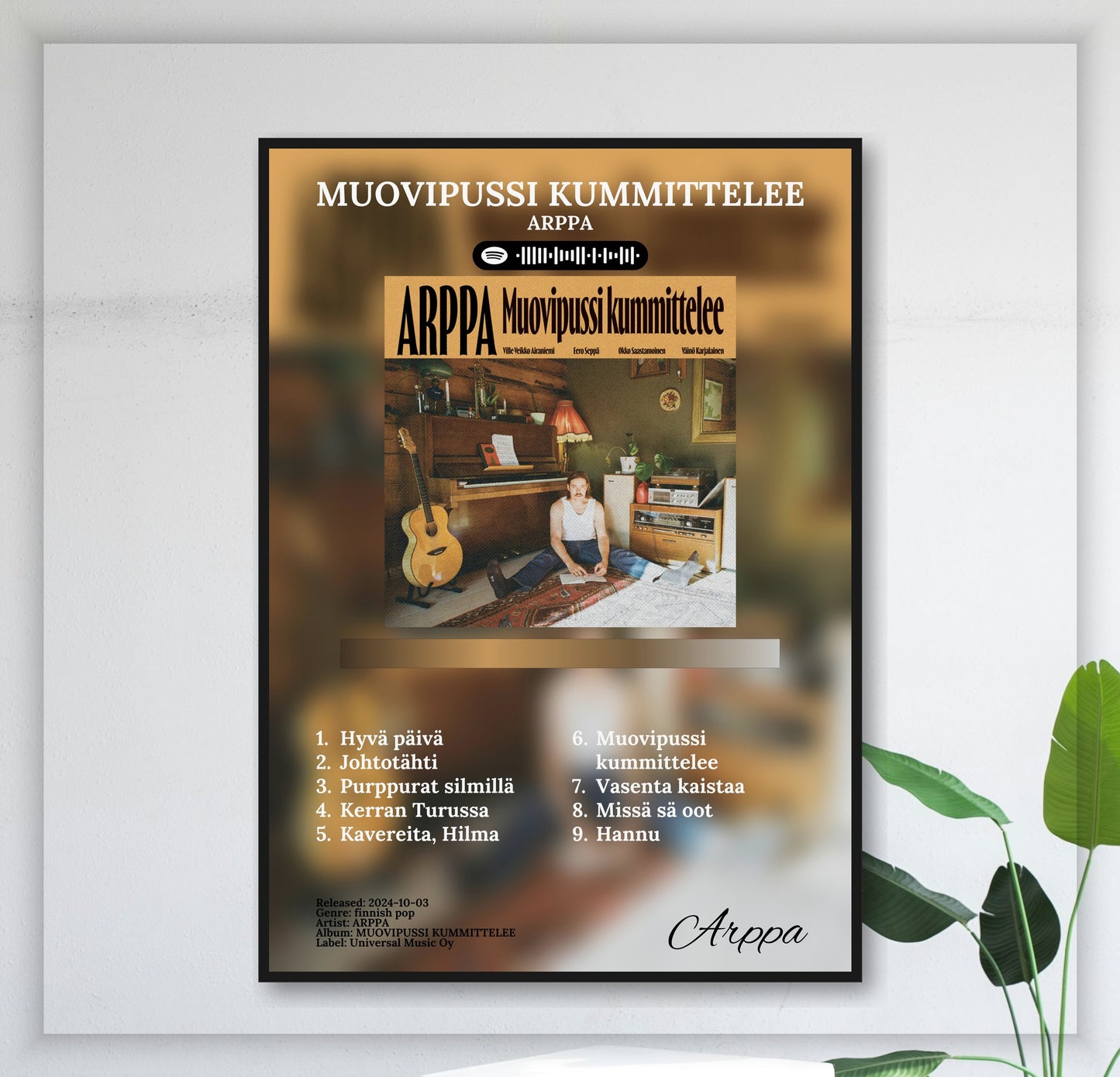 Muovipussi Kummittelee - Wall Mockup
