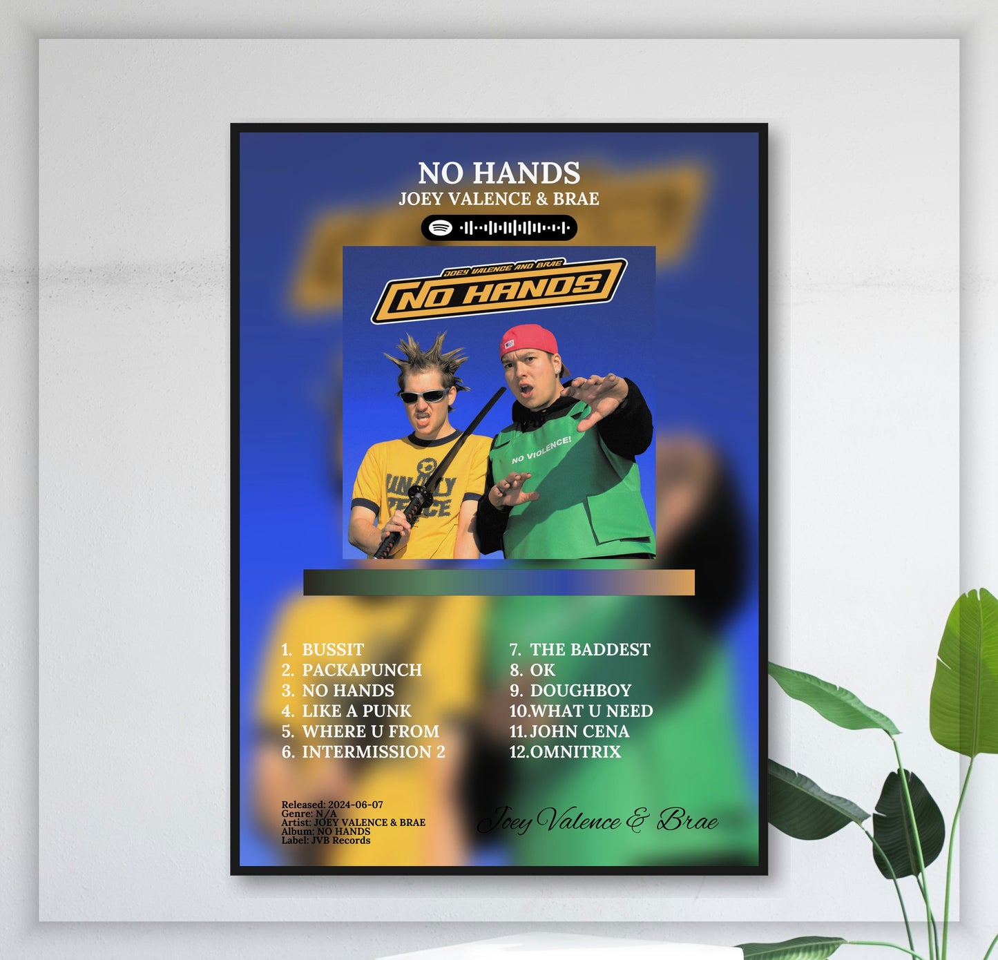 No Hands - Wall Mockup