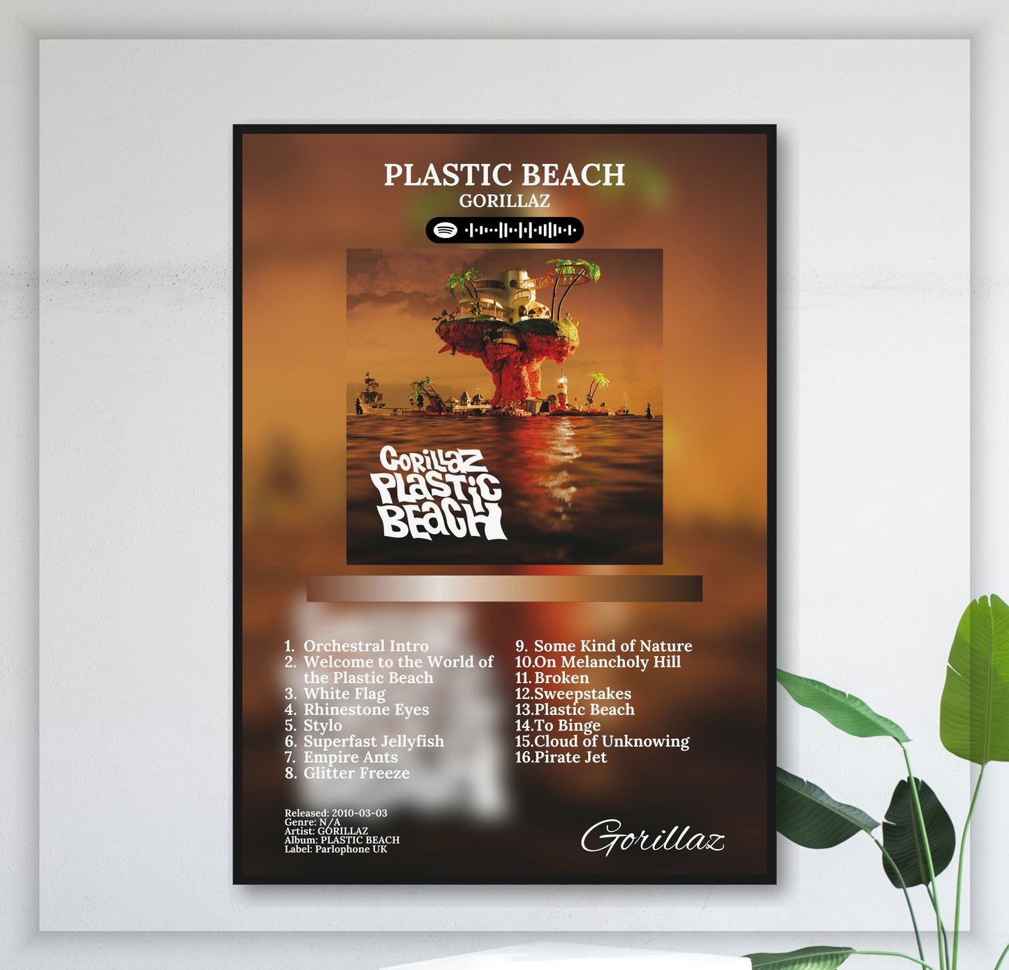 Plastic Beach - Wall Mockup