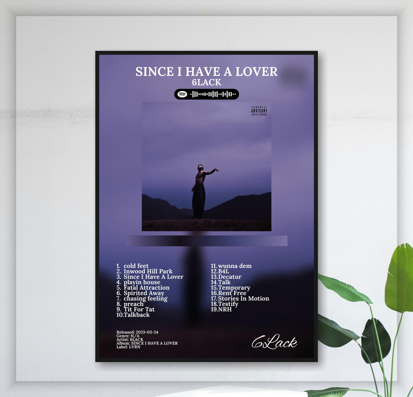 Since I Have A Lover - Wall Mockup