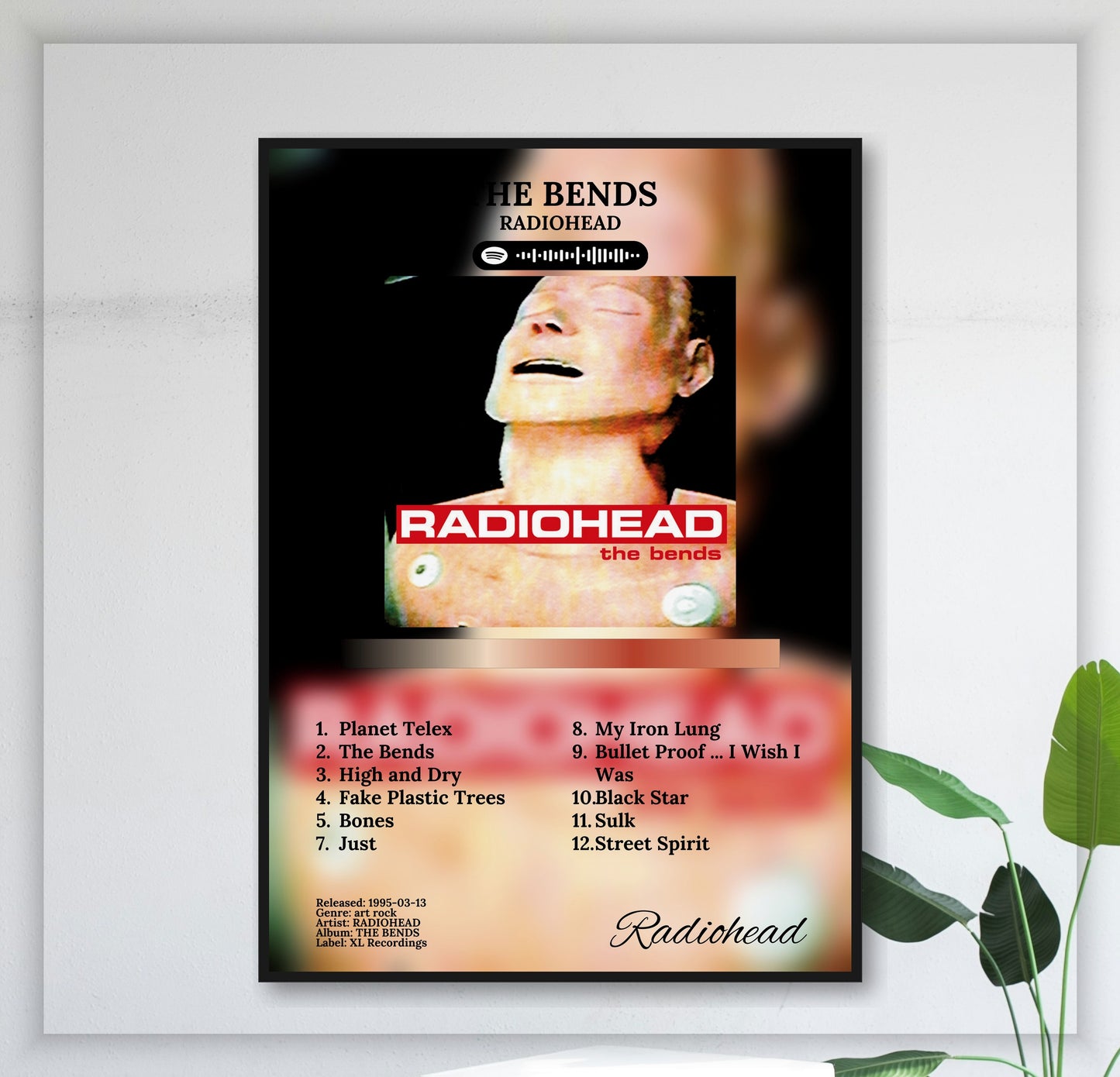 The Bends - Wall Mockup