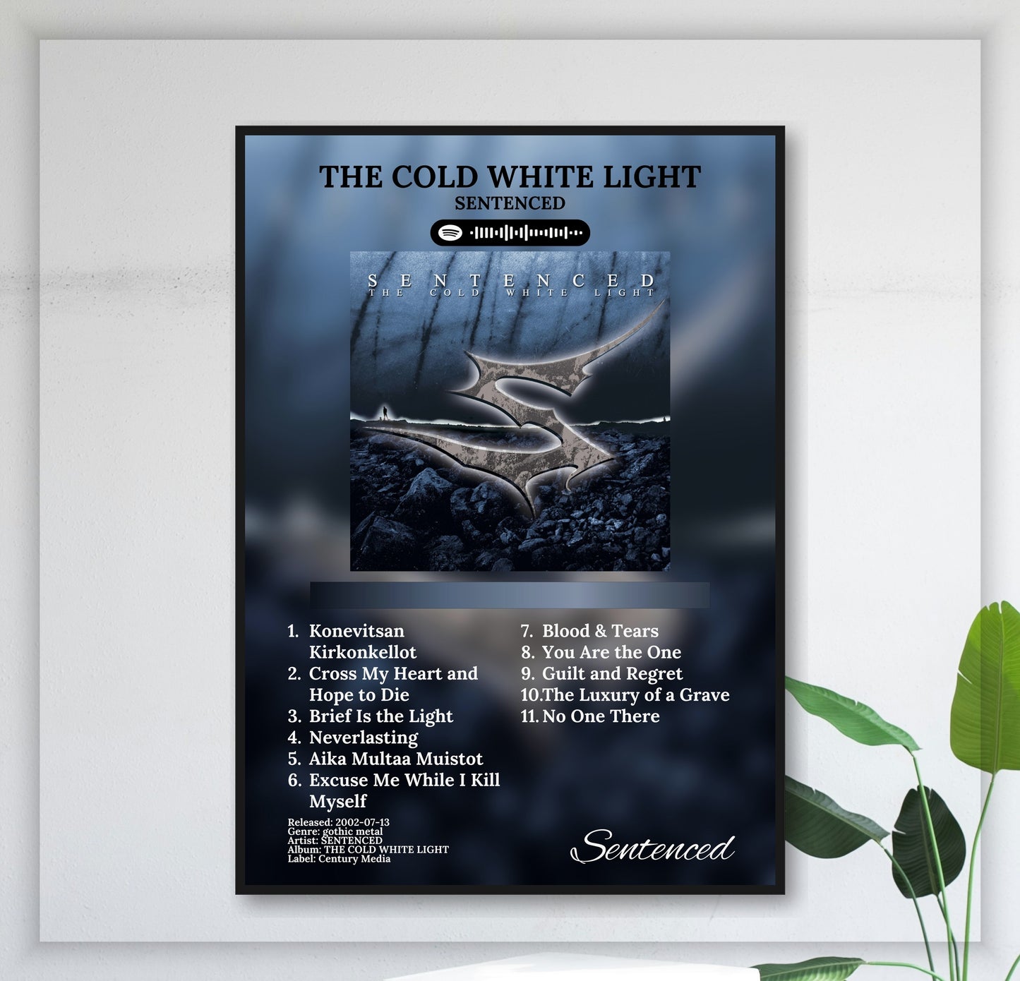 The Cold White Light - Wall Mockup