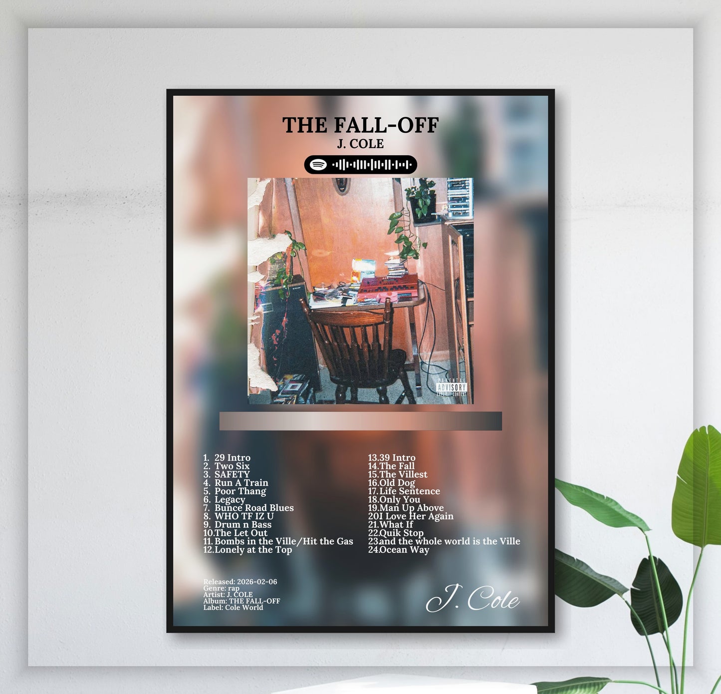 The Fall-Off - Wall Mockup