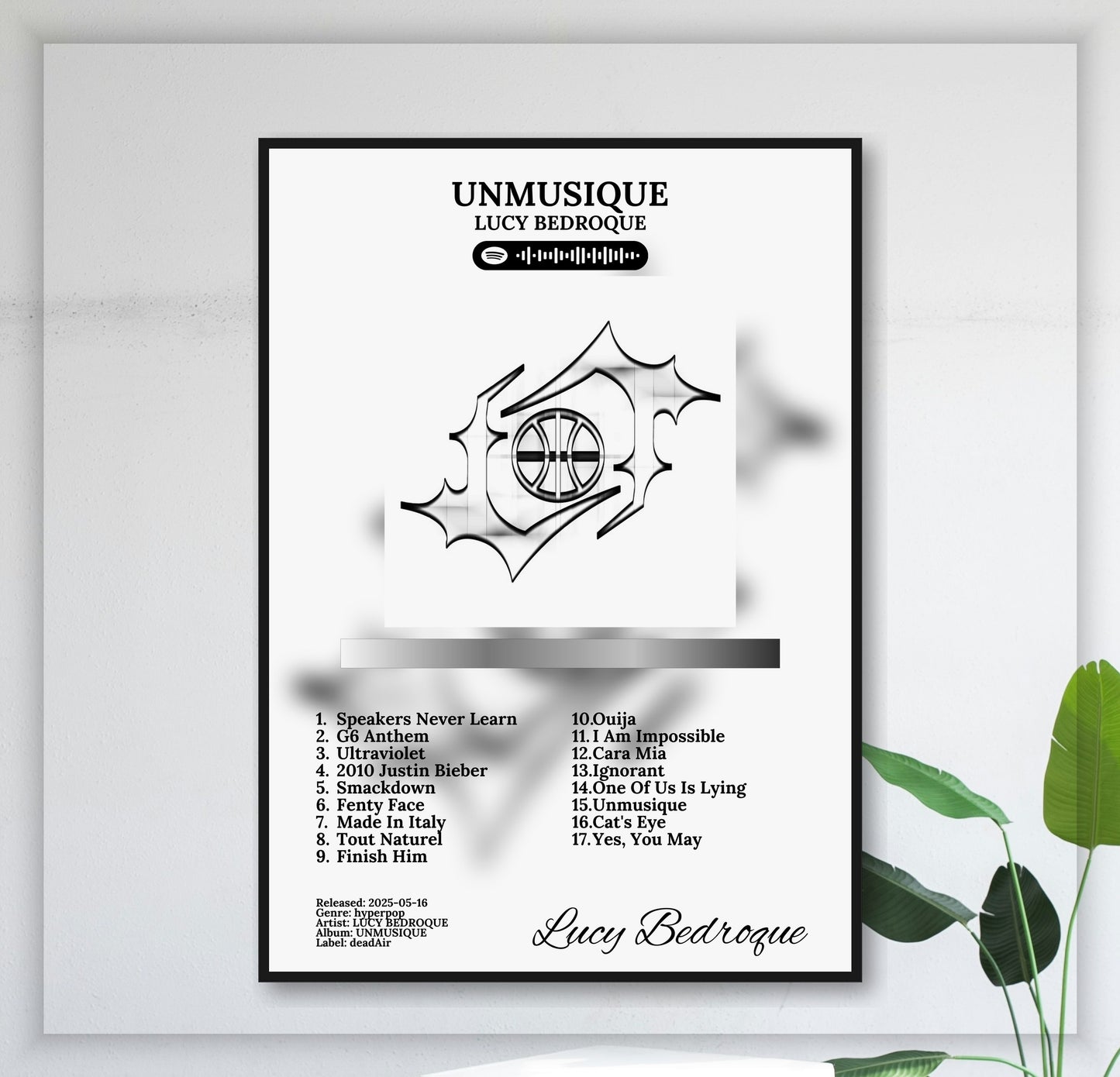 Unmusique - Wall Mockup
