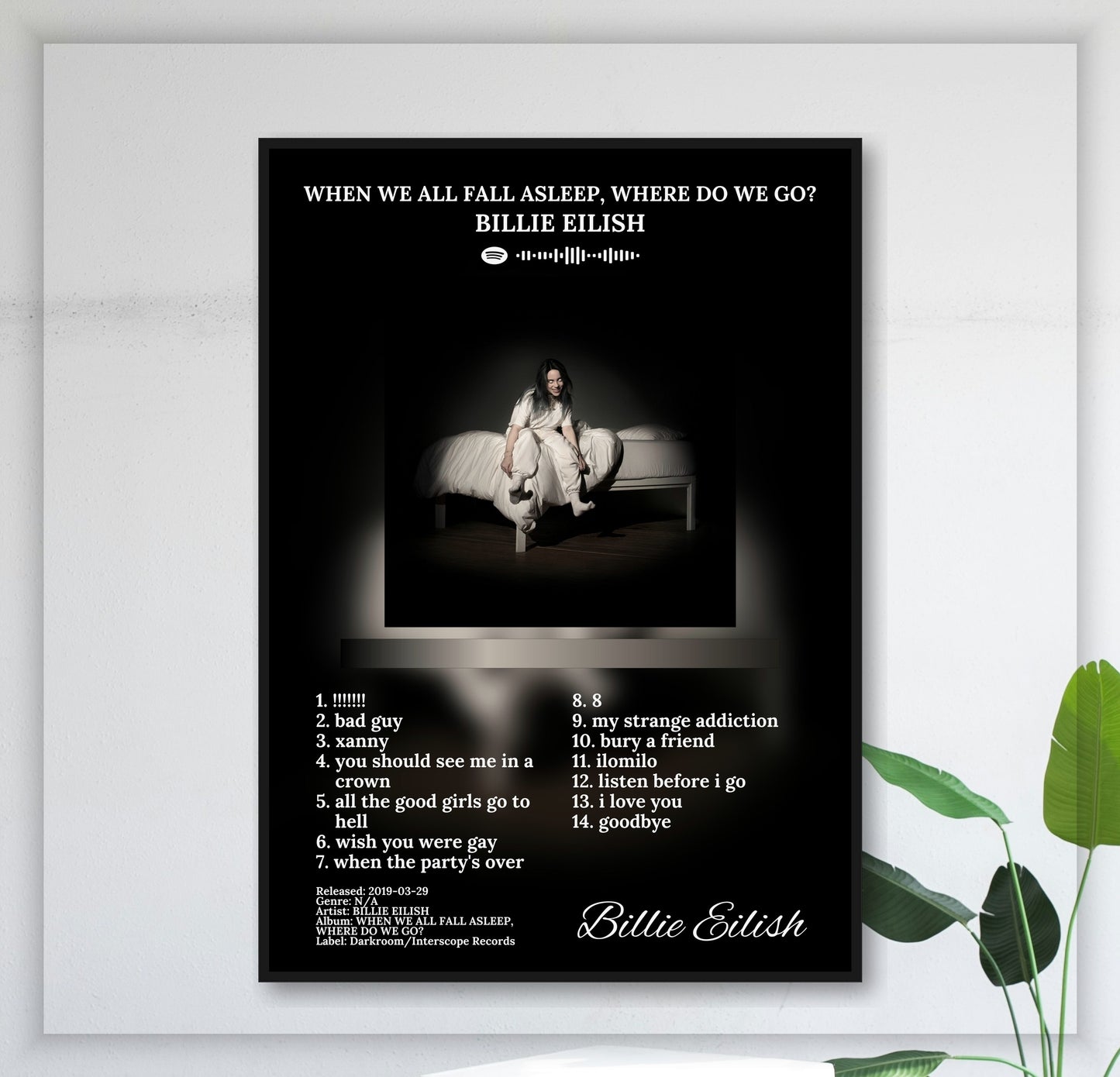 When We All Fall Asleep... - Wall Mockup