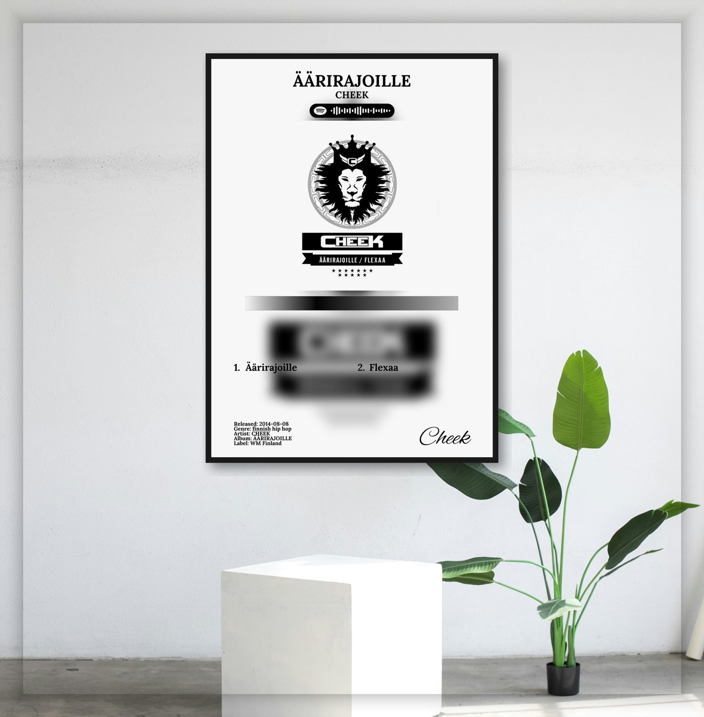 Äärirajoille/Flexaa - Wall Mockup