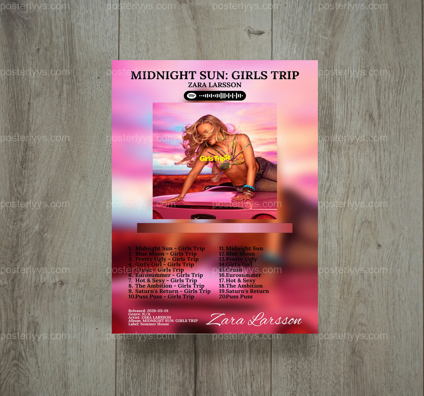 Midnight Sun - Wall Mockup