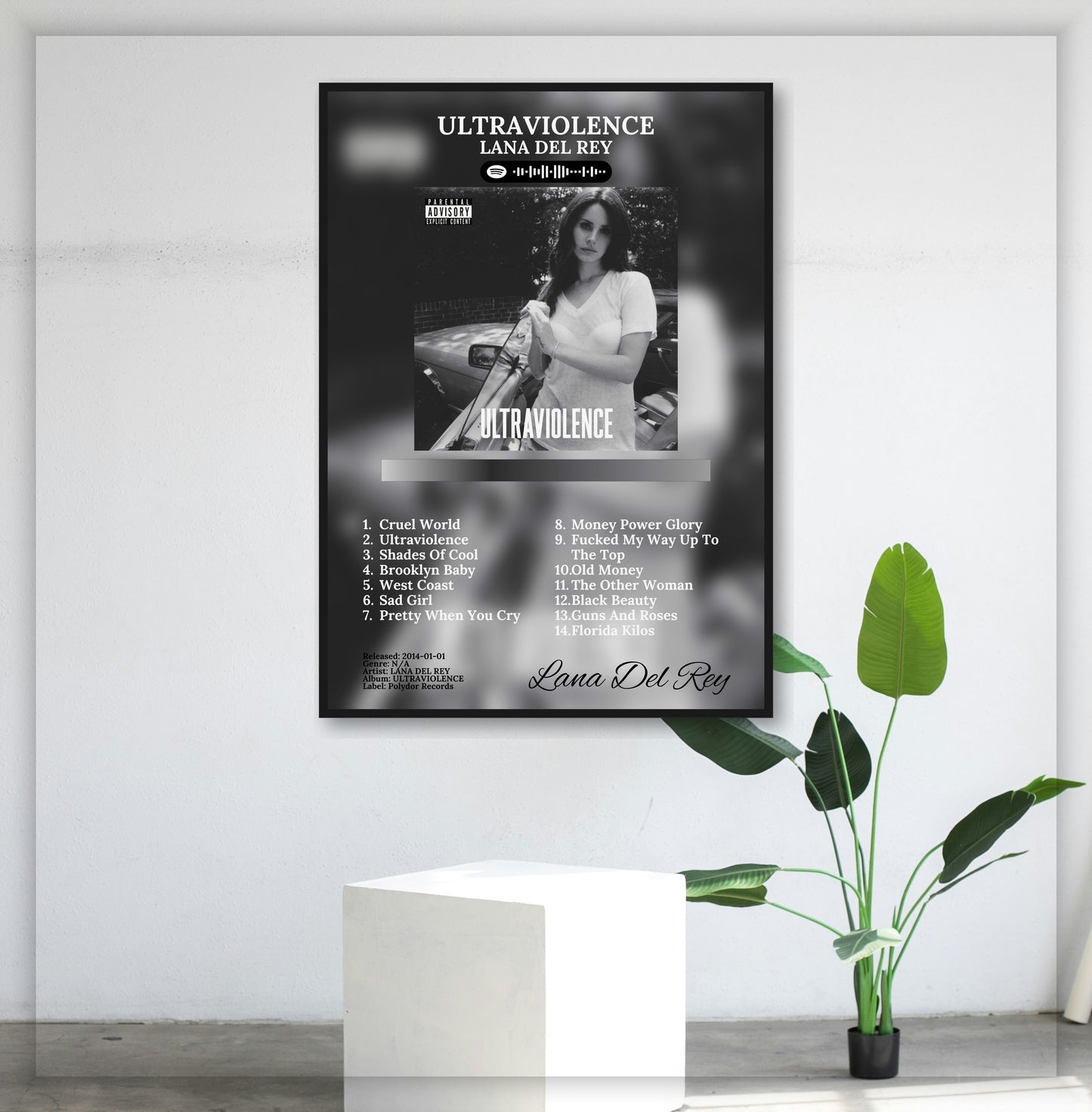 Ultraviolence - Wall Mockup