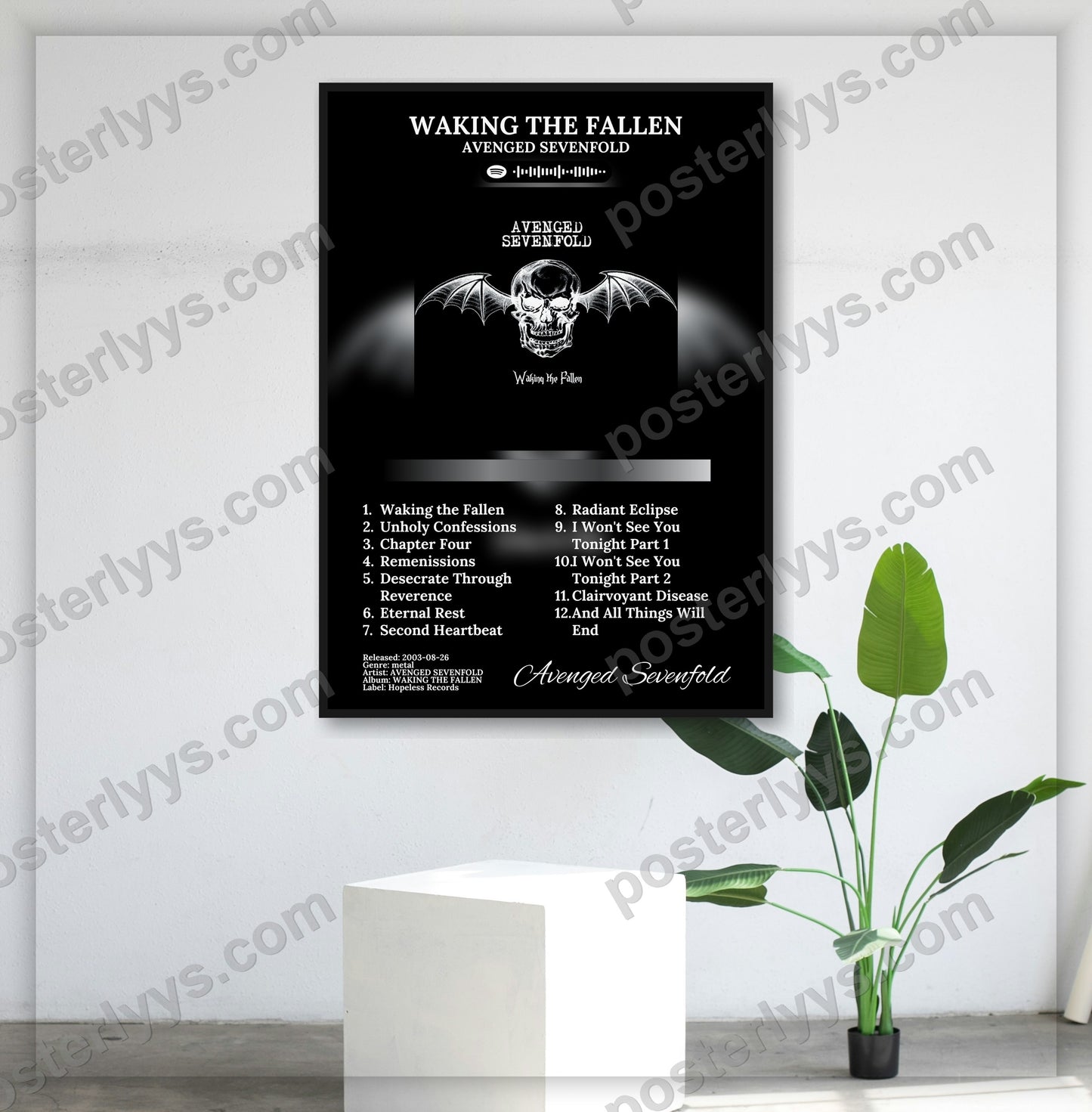 Waking The Fallen - Wall Mockup