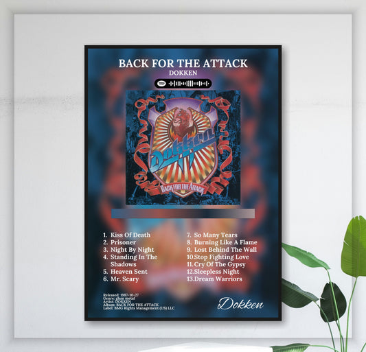 Back For The Attack - Wall Mockup