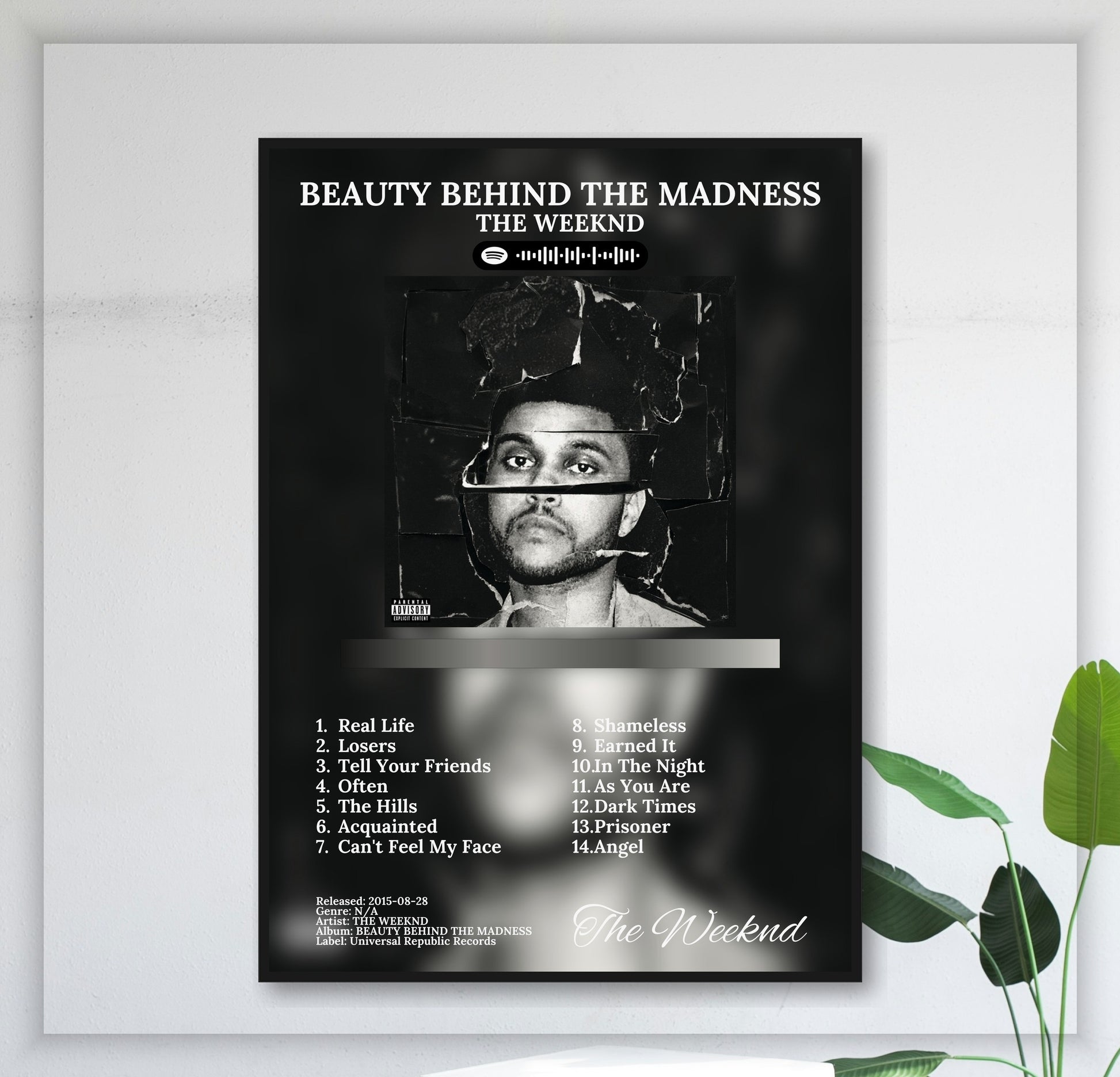 Beauty Behind The Madness - Wall Mockup
