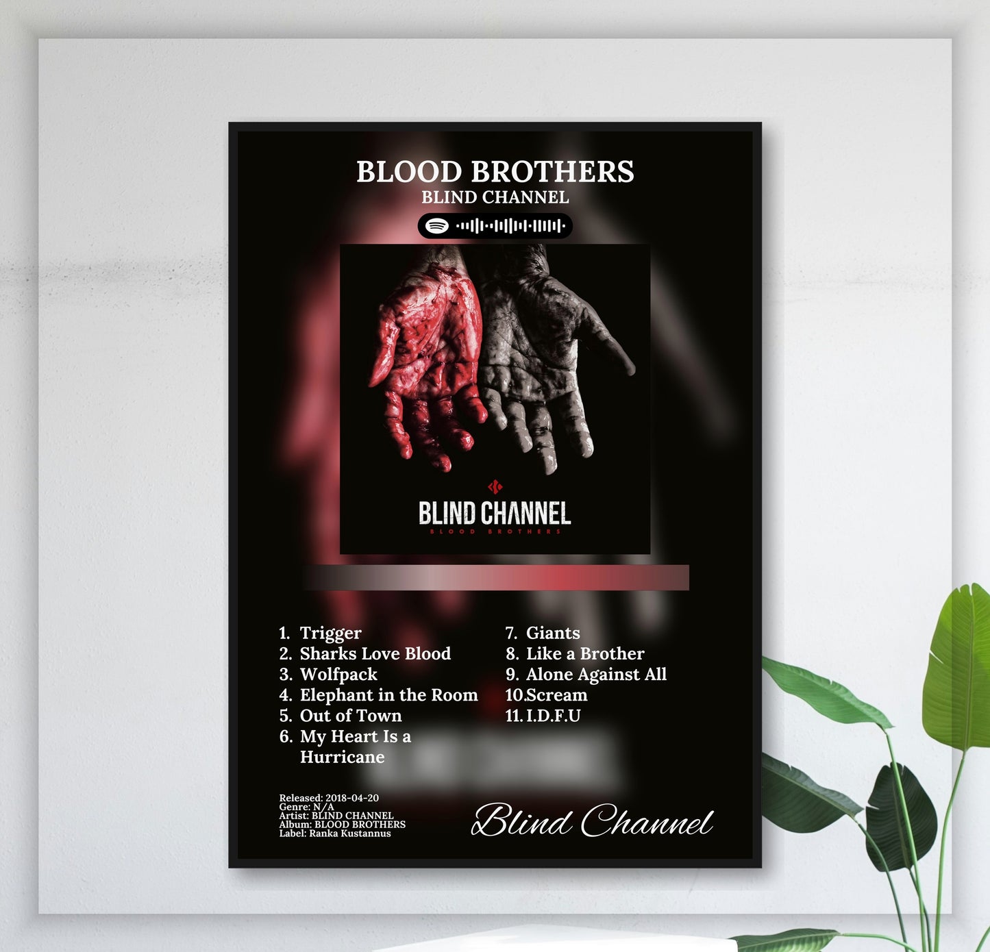 Blood Brothers - Wall Mockup