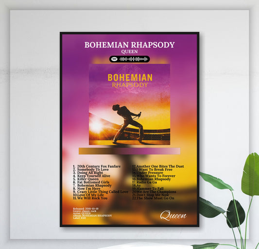 Bohemian Rhapsody - Wall Mockup