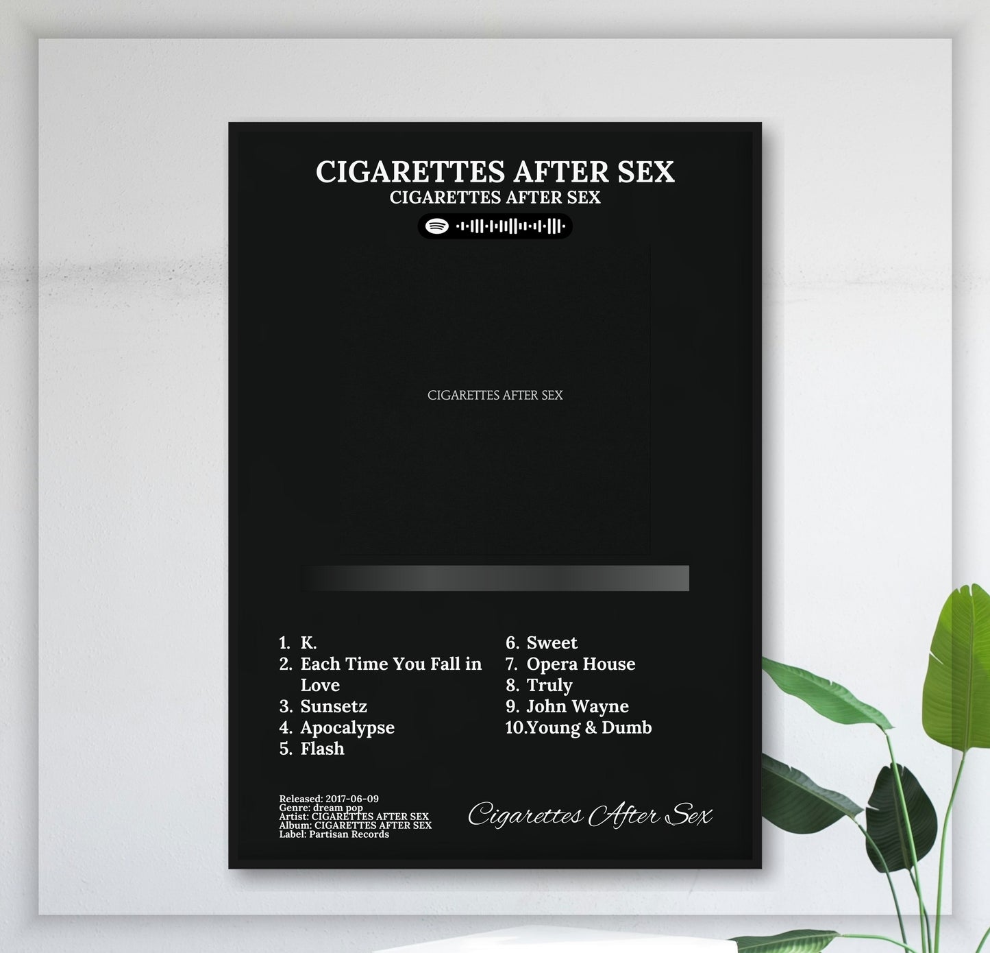 Cigarettes After Sex - Wall Mockup