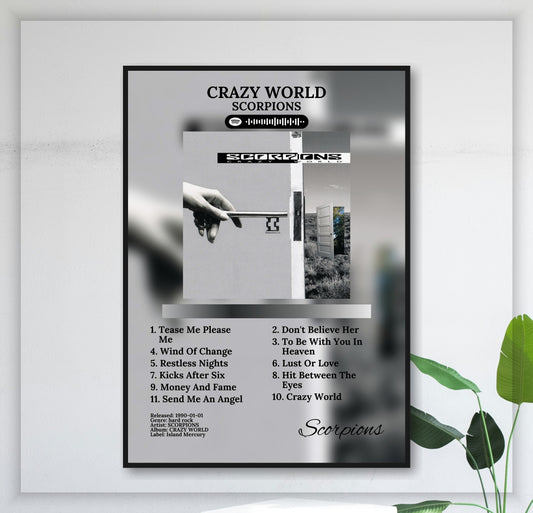 Crazy World - Wall Mockup