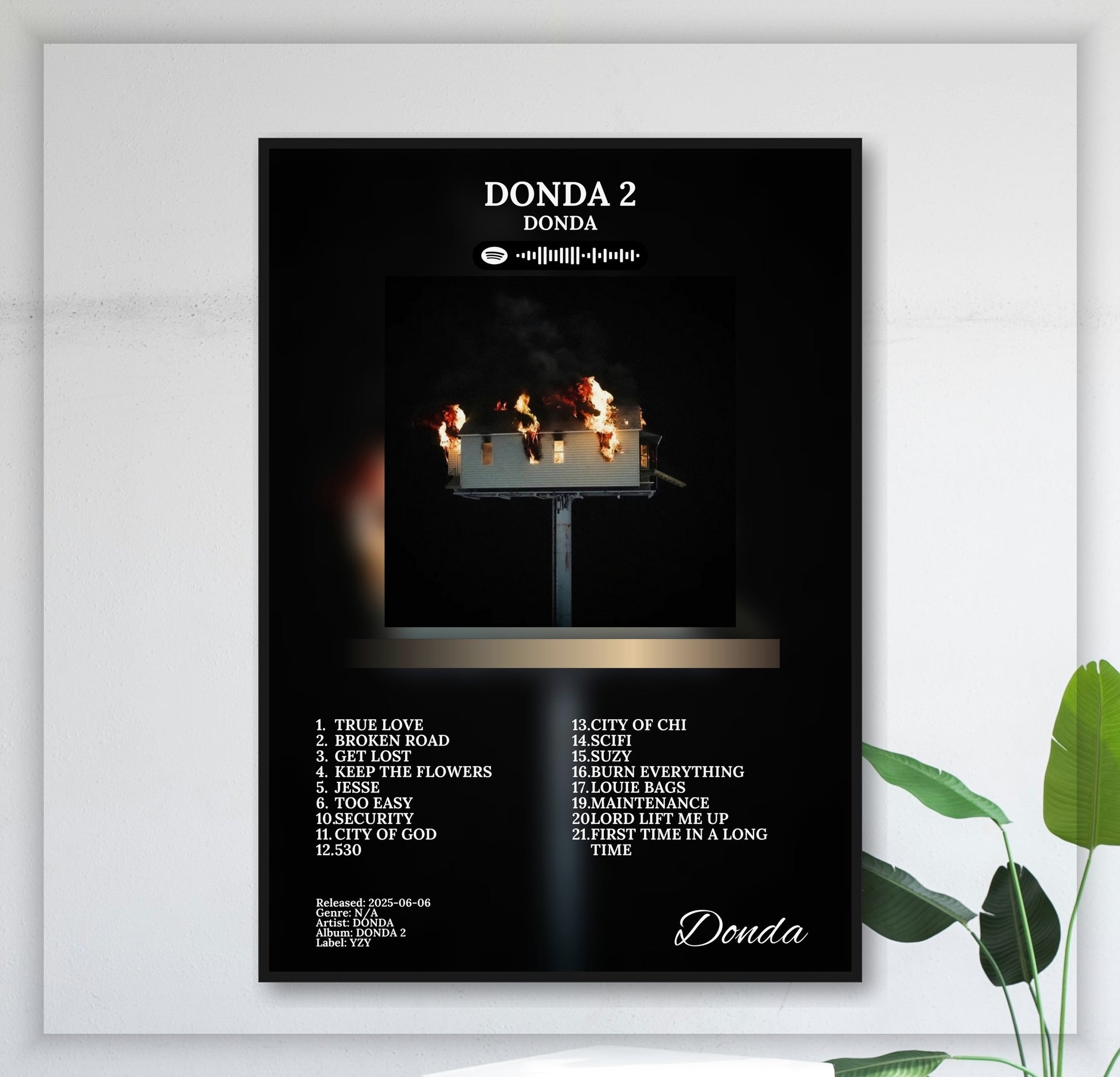 Donda - Wall Mockup