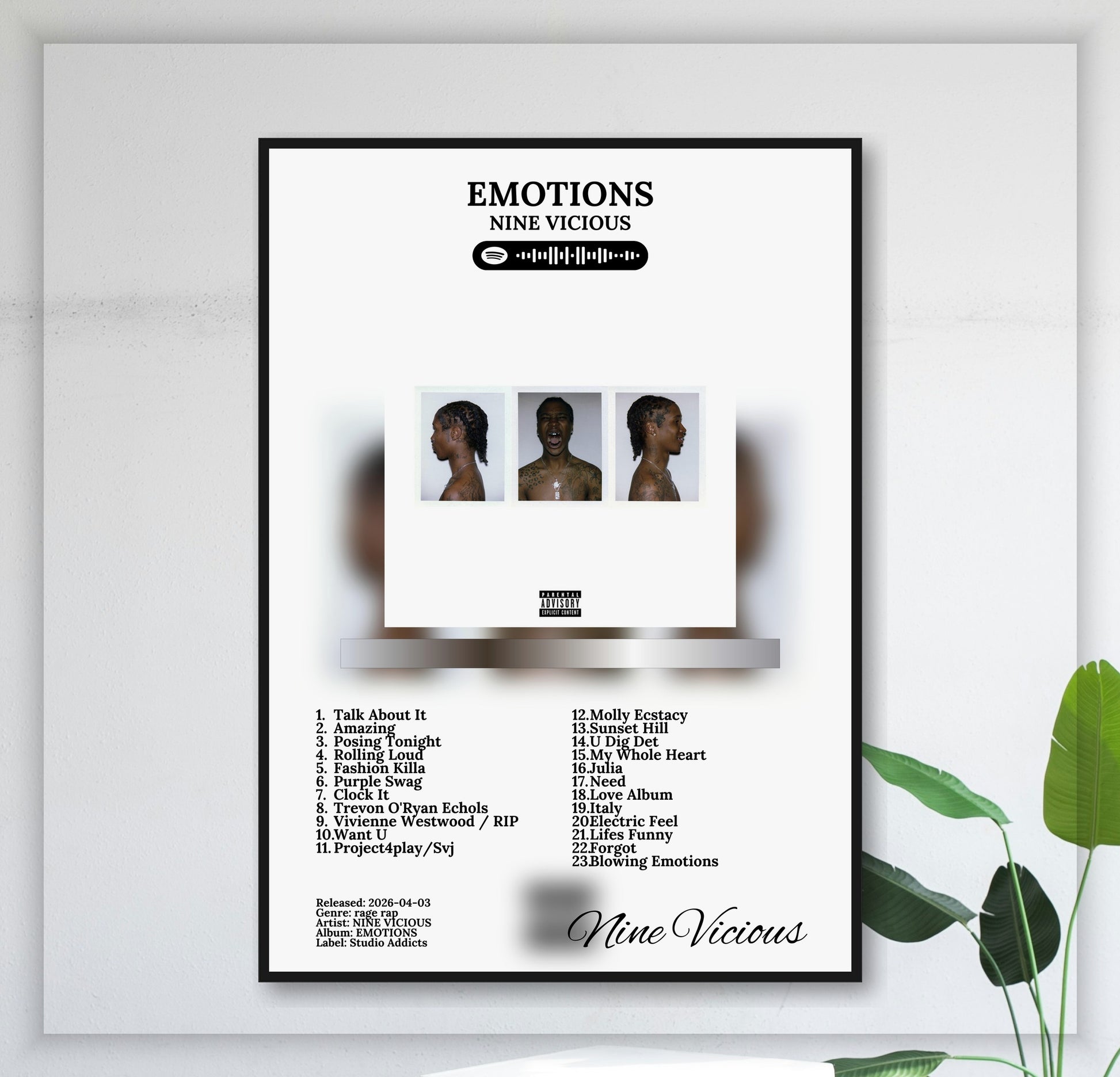 Emotions - Wall Mockup