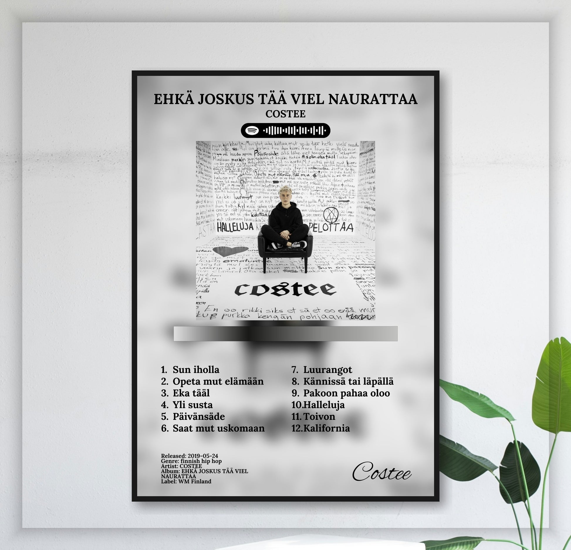 Ehkä Joskus Tää Viel Naurattaa - Wall Mockup
