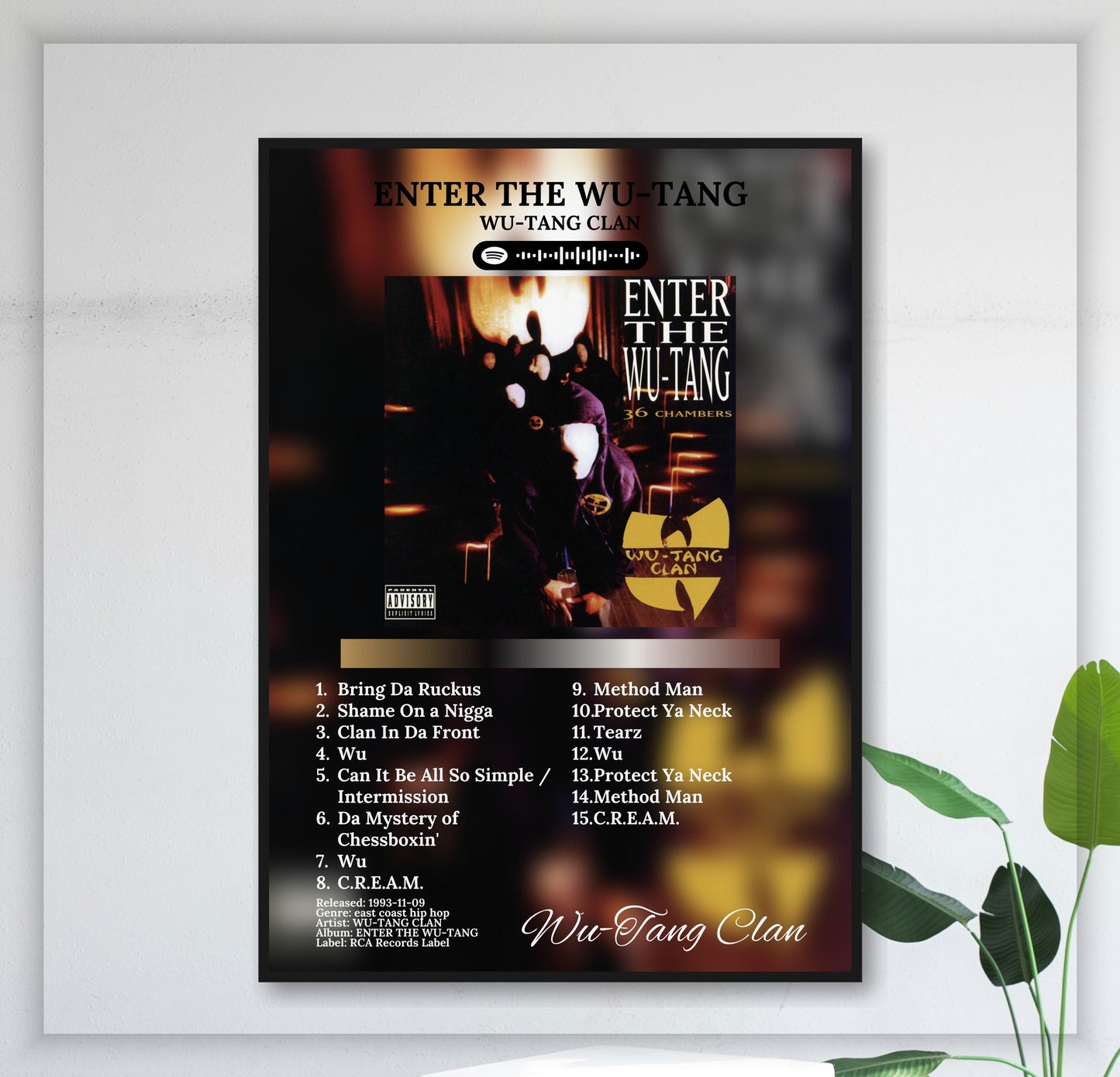 Enter The Wu-Tang - Wall Mockup