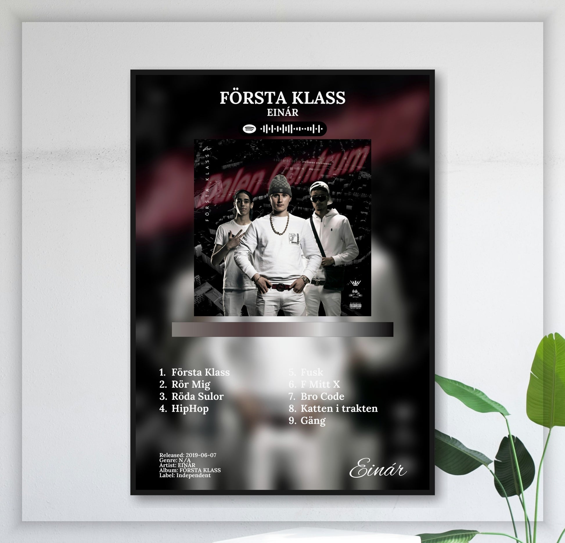 Första Klass - Wall Mockup