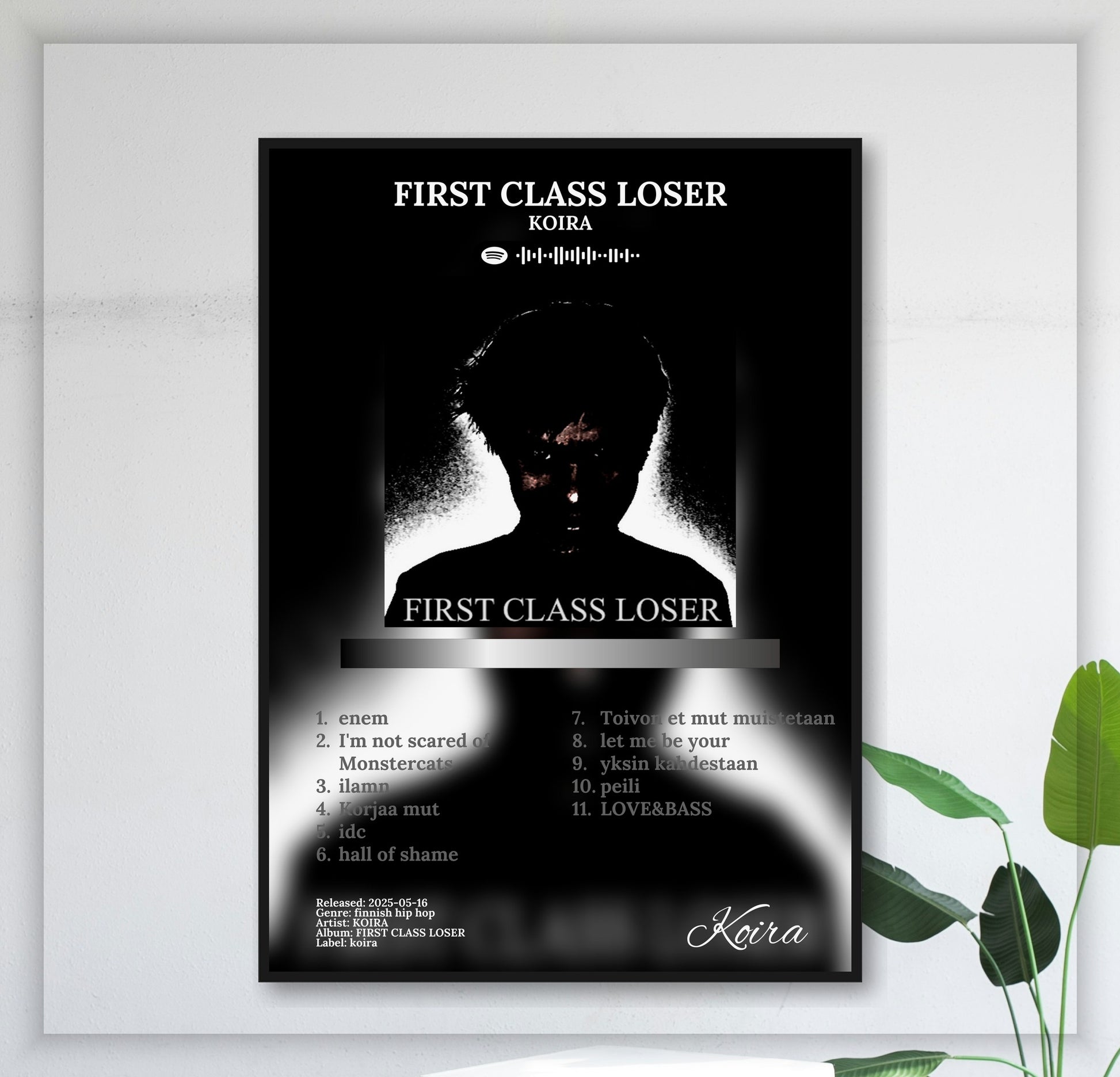 First Class Loser - Wall Mockup