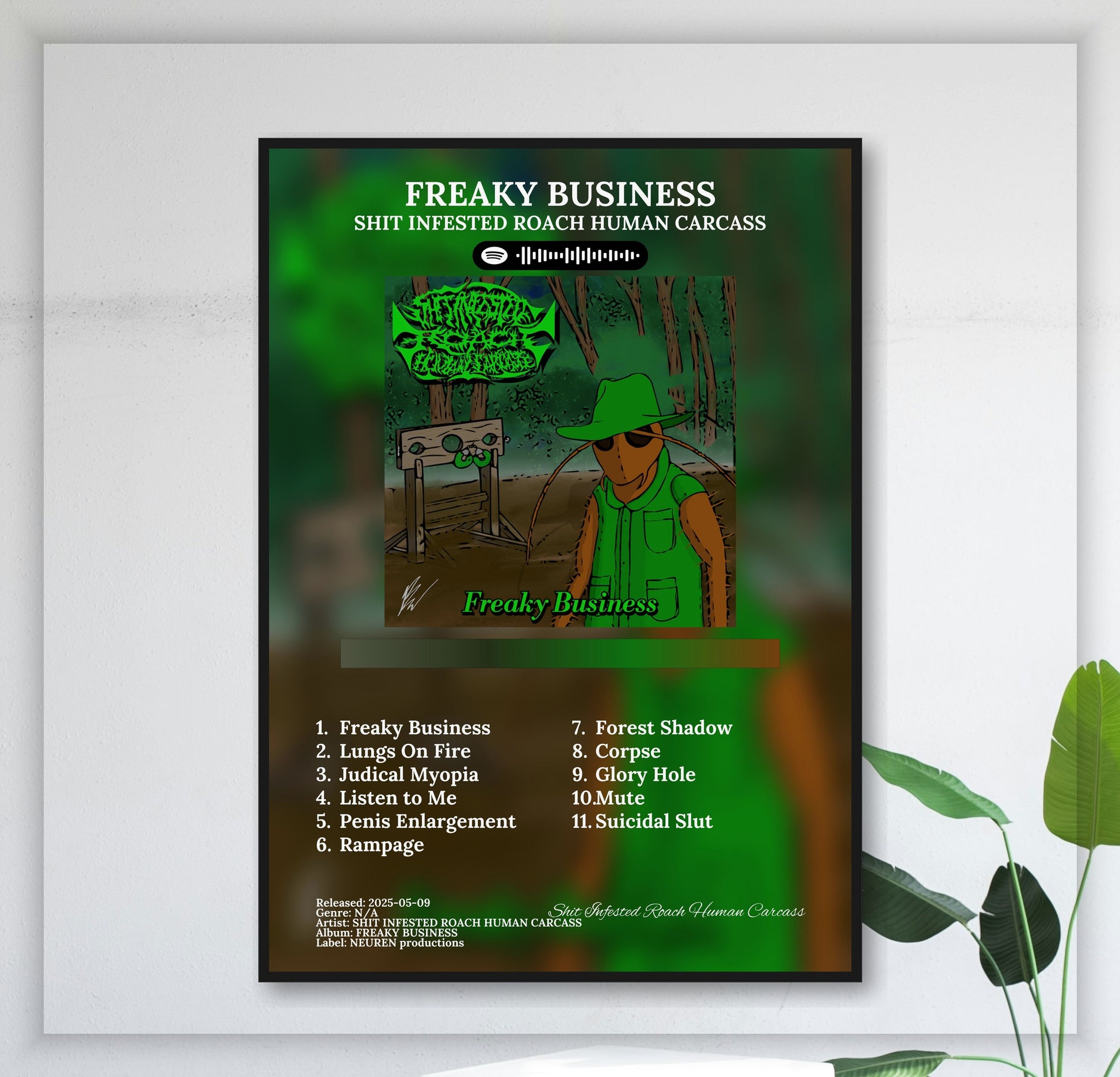 Freaky Business - Wall Mockup