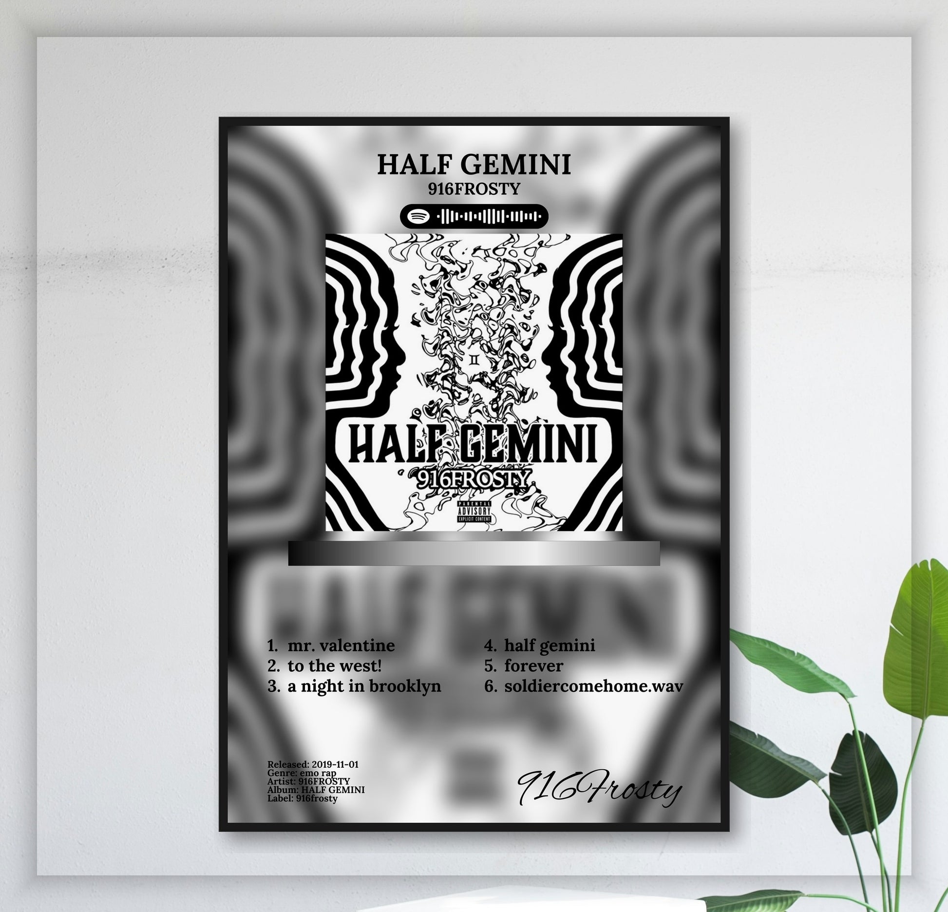 Half Gemini - Wall Mockup