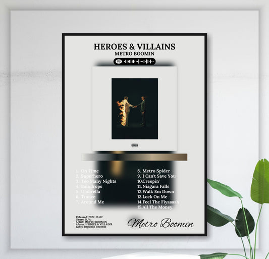Heroes & Villains - Wall Mockup