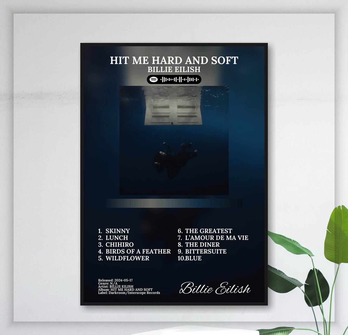 Hit Me Hard And Soft - Wall Mockup