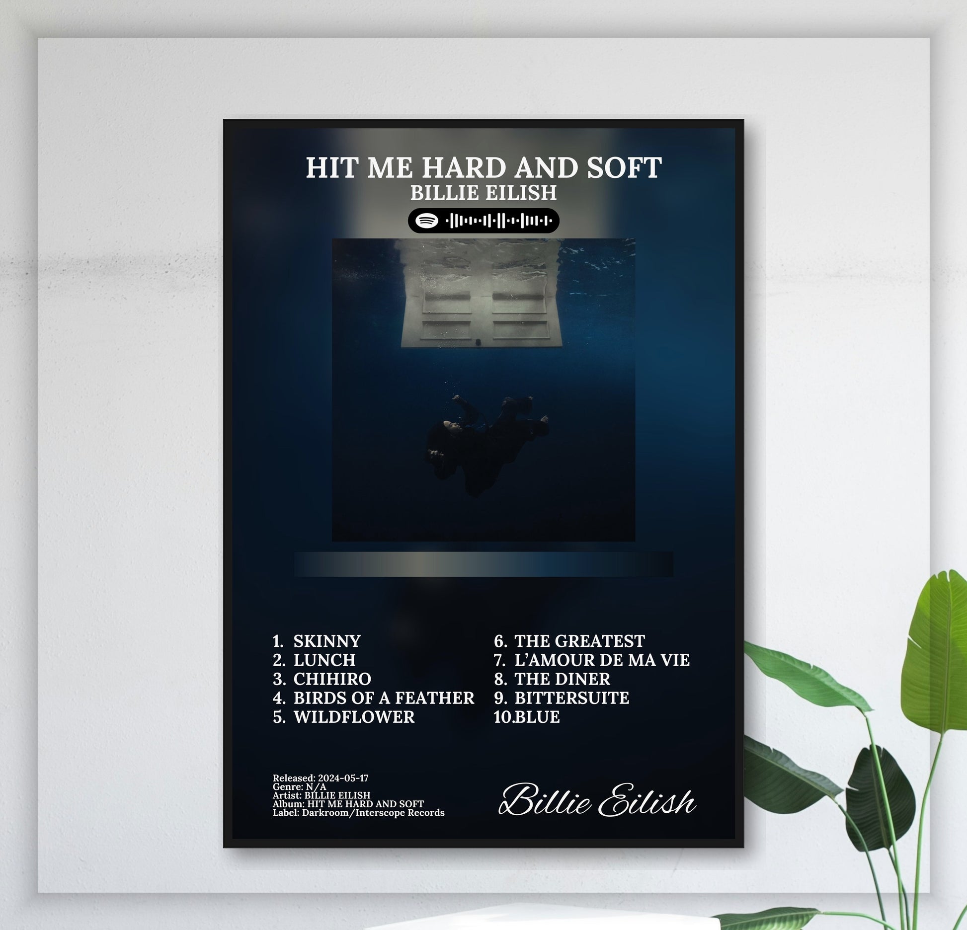 Hit Me Hard And Soft - Wall Mockup