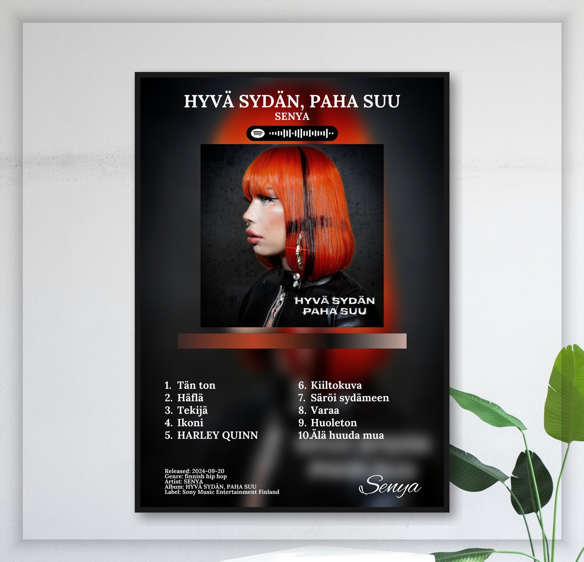 Hyvä Sydän, Paha Suu - Wall Mockup