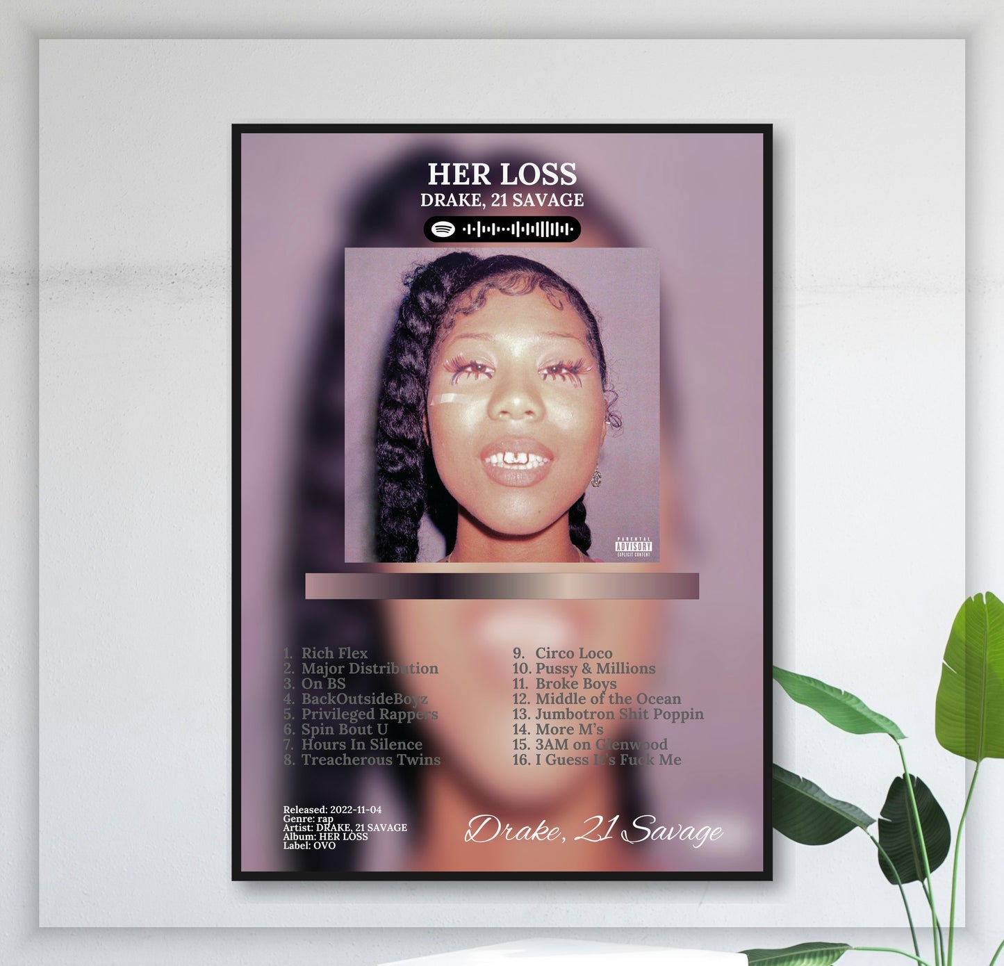 Her Loss - Wall Mockup