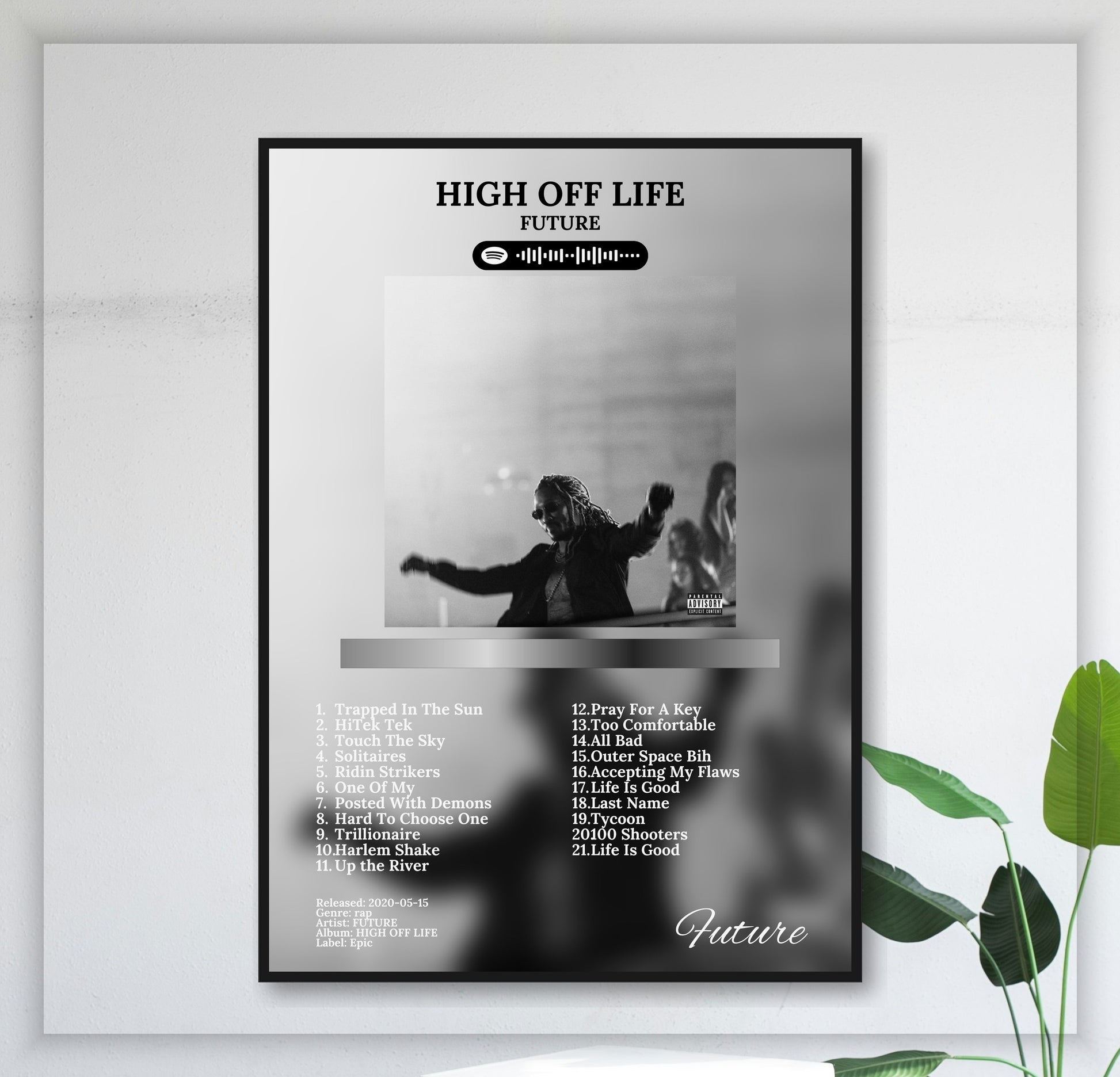 High Off Life - Wall Mockup