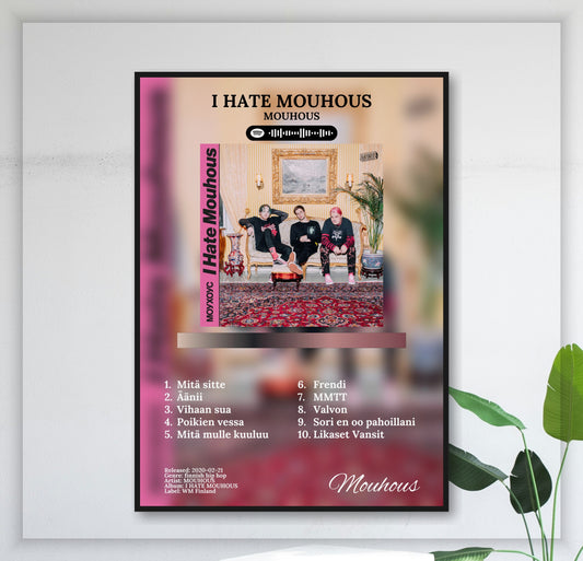 I Hate Mouhous - Wall Mockup