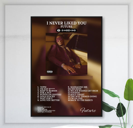 I Never Liked You - Wall Mockup