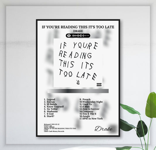 If You'Re Reading This, It'S Too Late - Wall Mockup