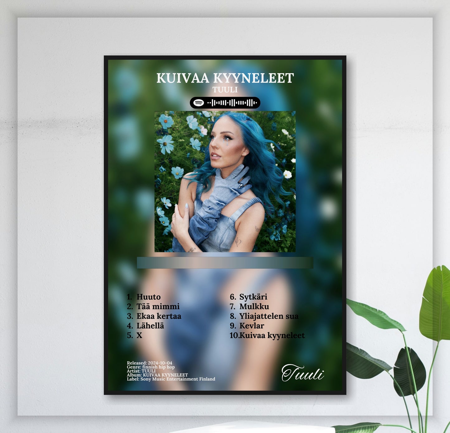 Kuivaa Kyyneleet - Wall Mockup