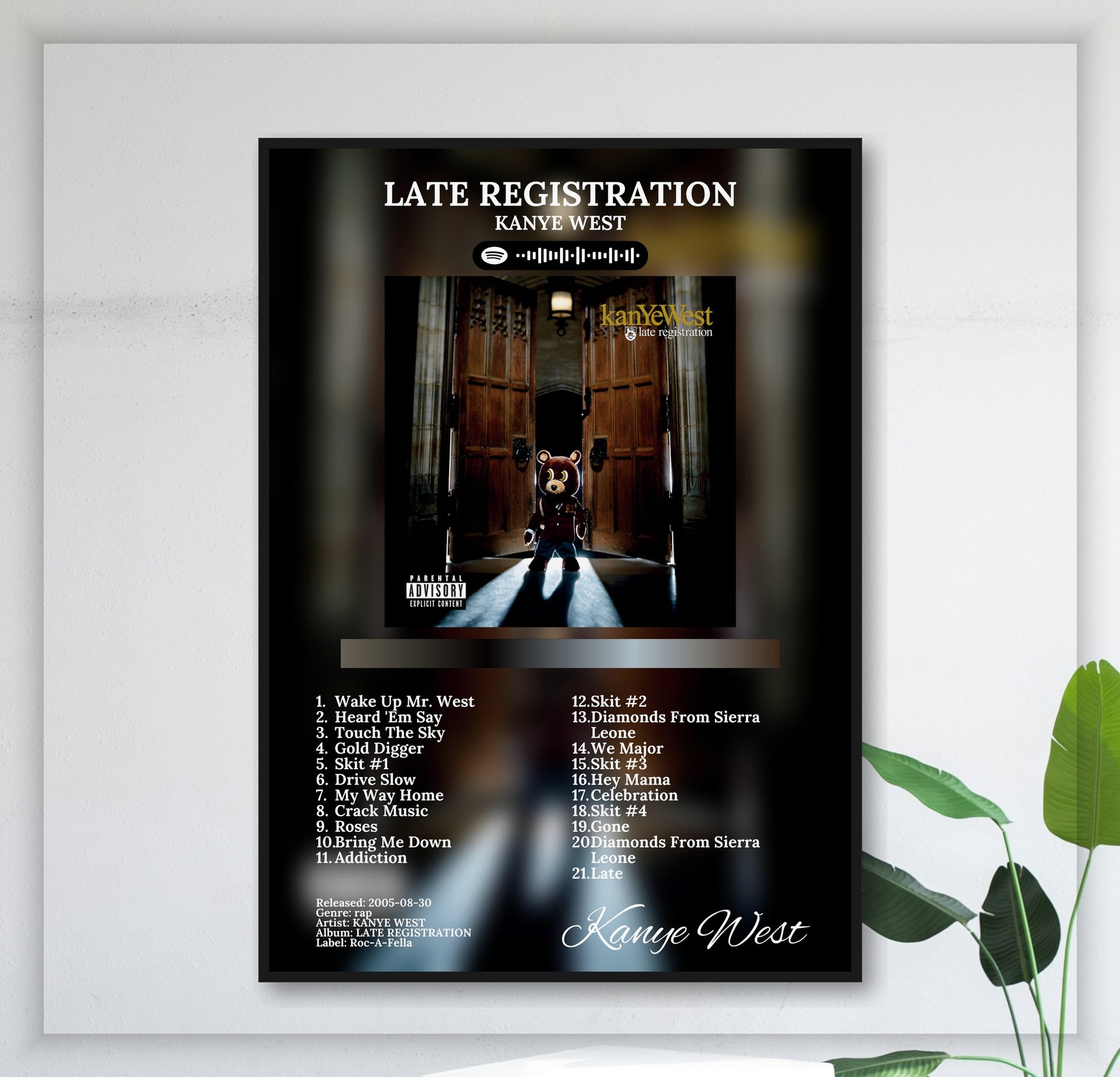 Late Registration - Wall Mockup