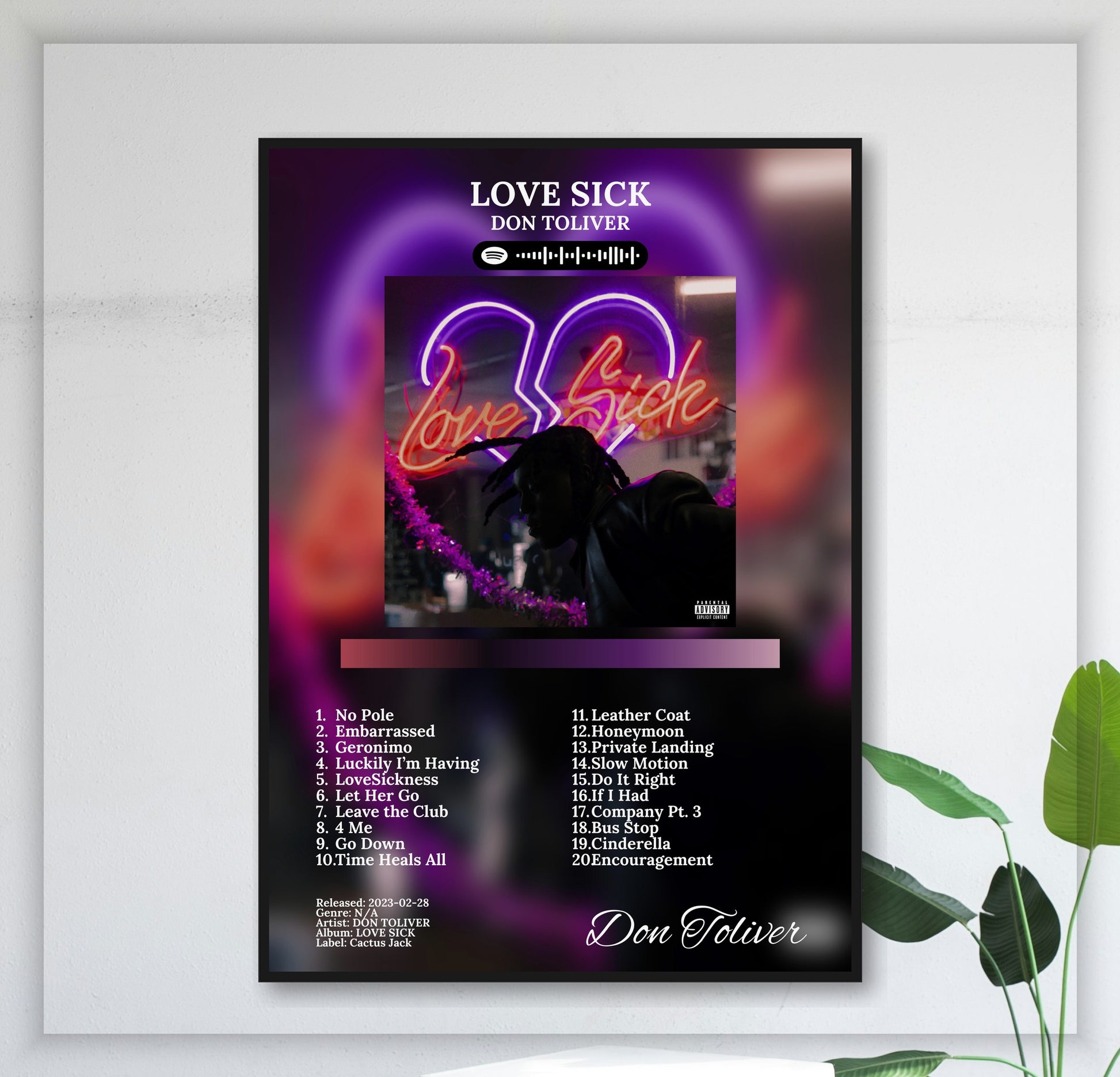 Love Sick - Wall Mockup